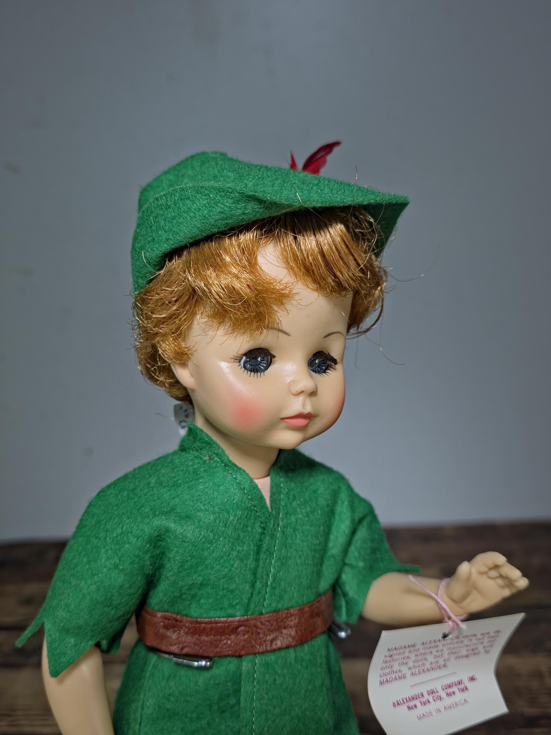 Vintage 1970s Madame Alexander Peter Pan Doll 14” w/ Box & Tag | Near Mint