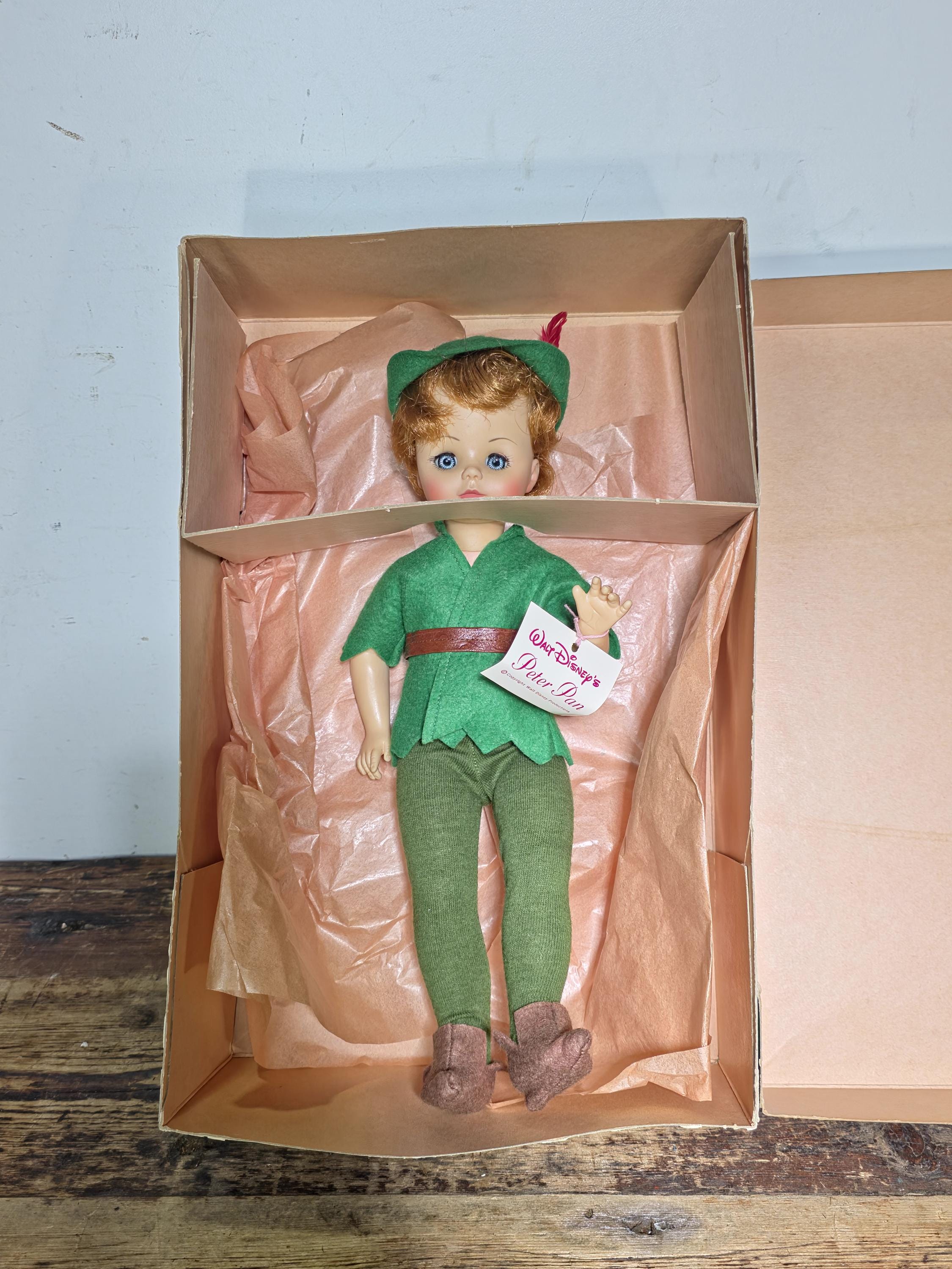 Vintage 1970s Madame Alexander Peter Pan Doll 14” w/ Box & Tag | Near Mint
