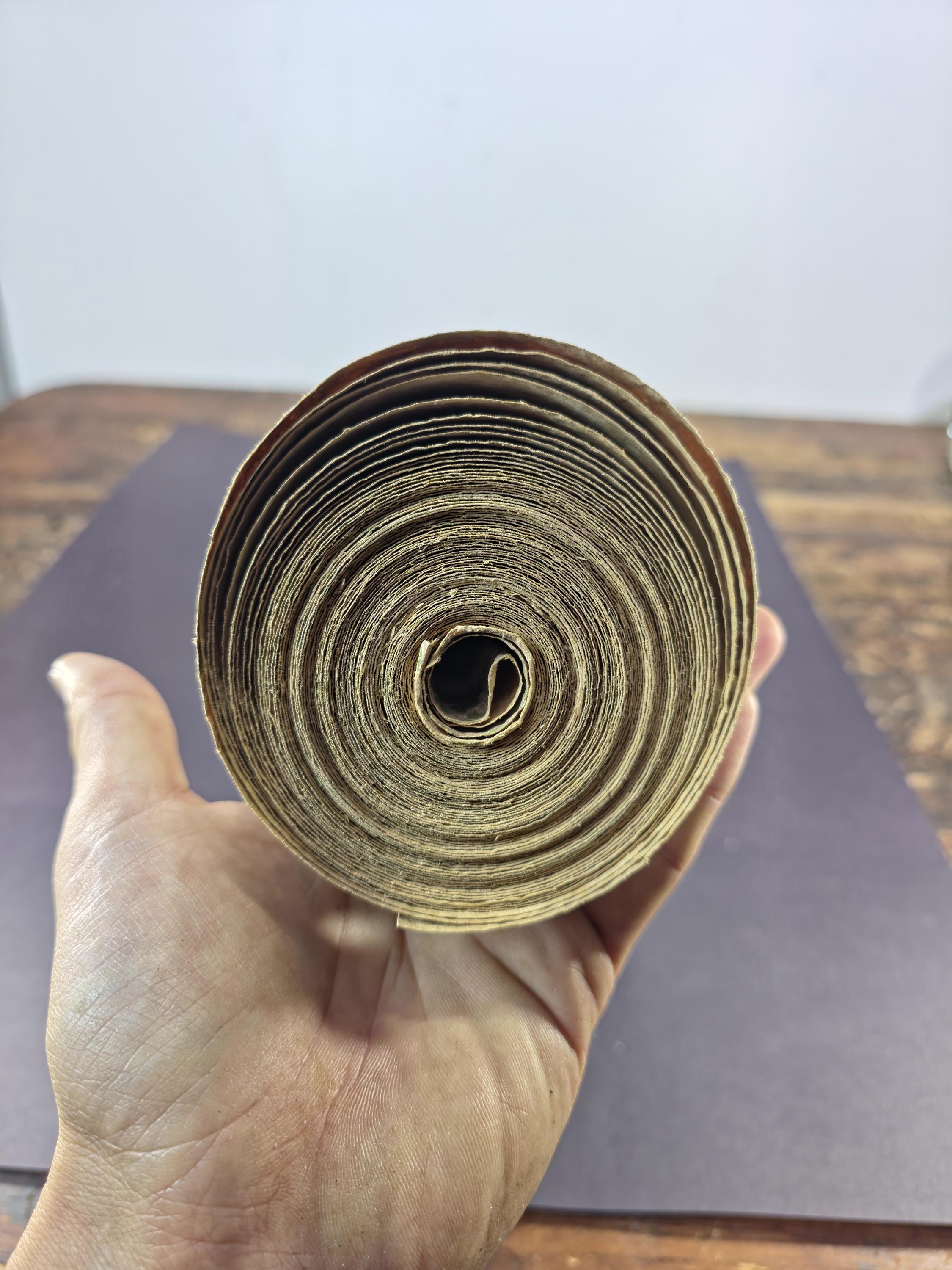 Authentic 1970s Vintage Wallpaper | Green & Gray Floral Geometric