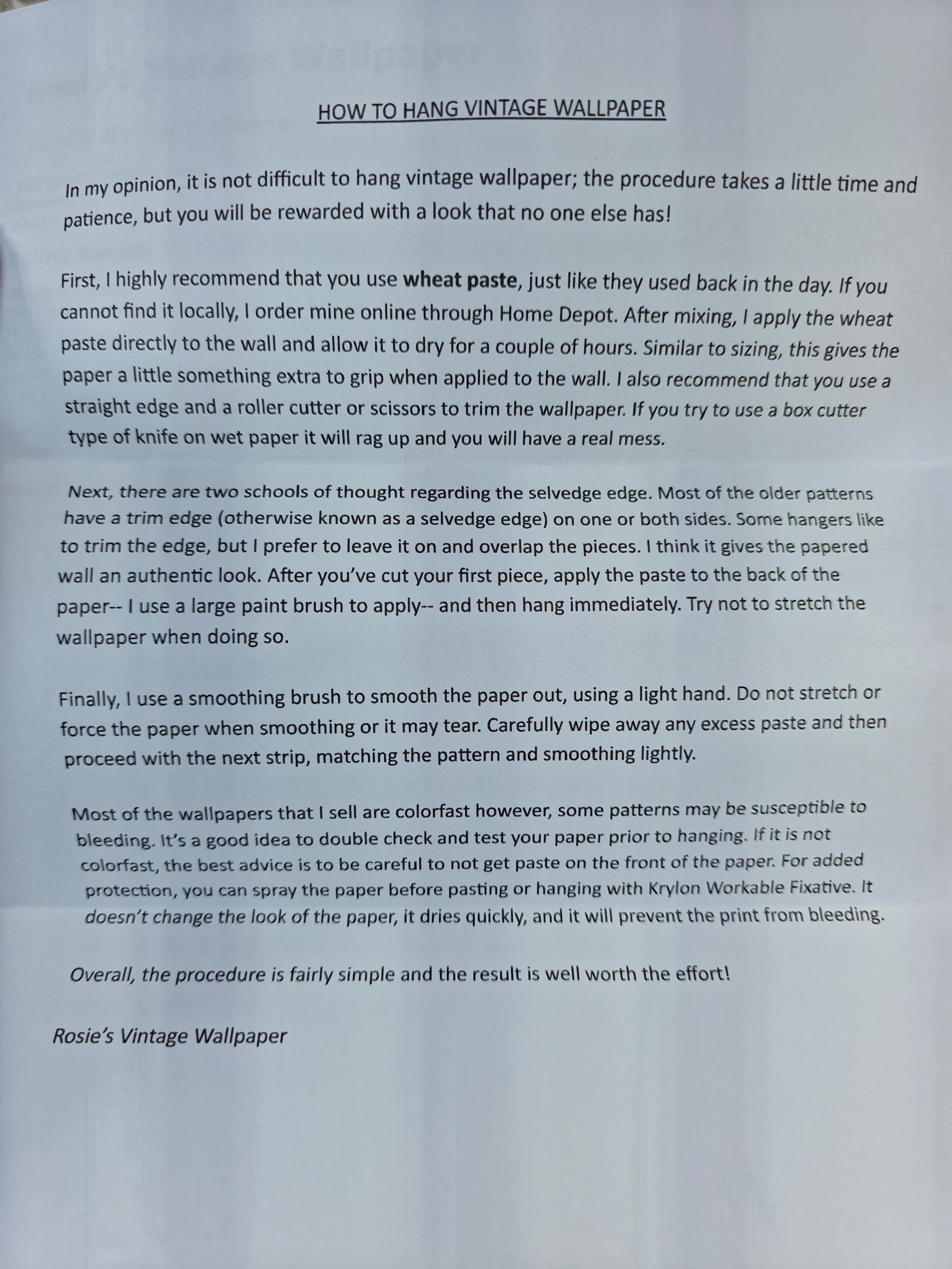 Authentic 1970s Vintage Wallpaper | Green & Gray Floral Geometric