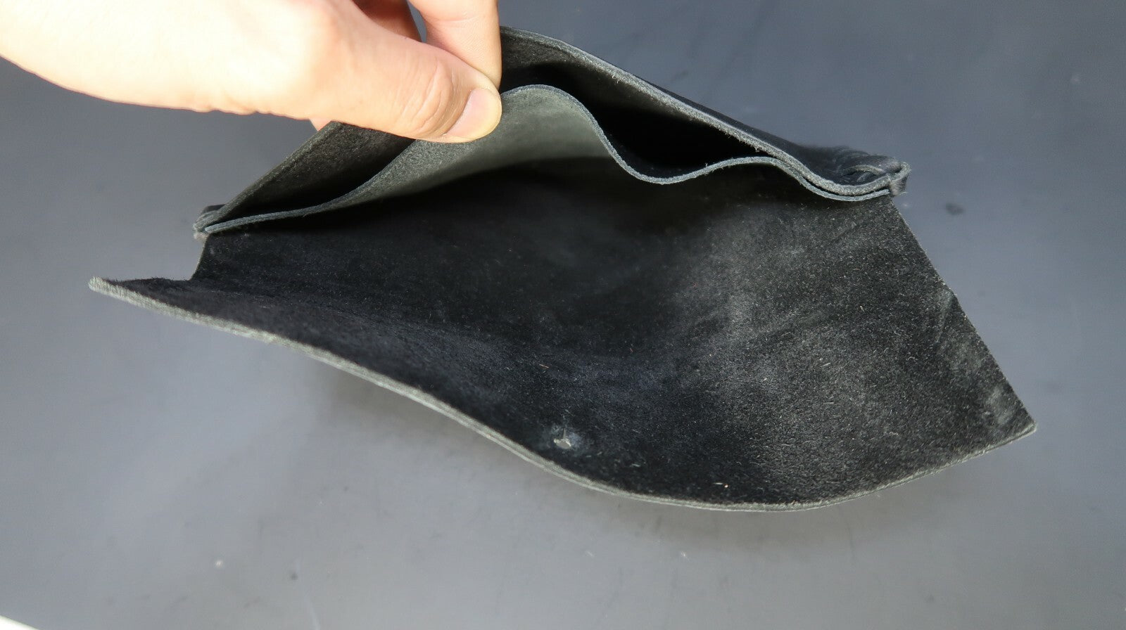 Handmade Black Leather Wallet / Cell Phone Case & Card Case