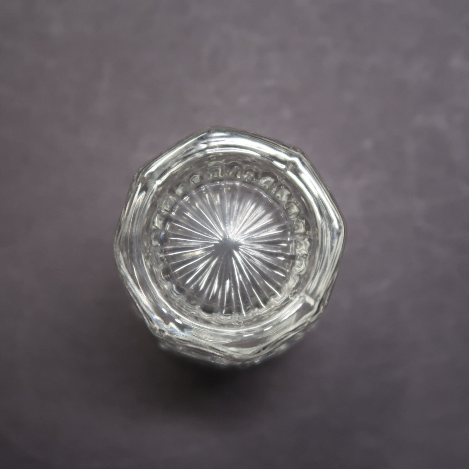 Geometric Patterns Pressed Glass Shot Glass H 2"
