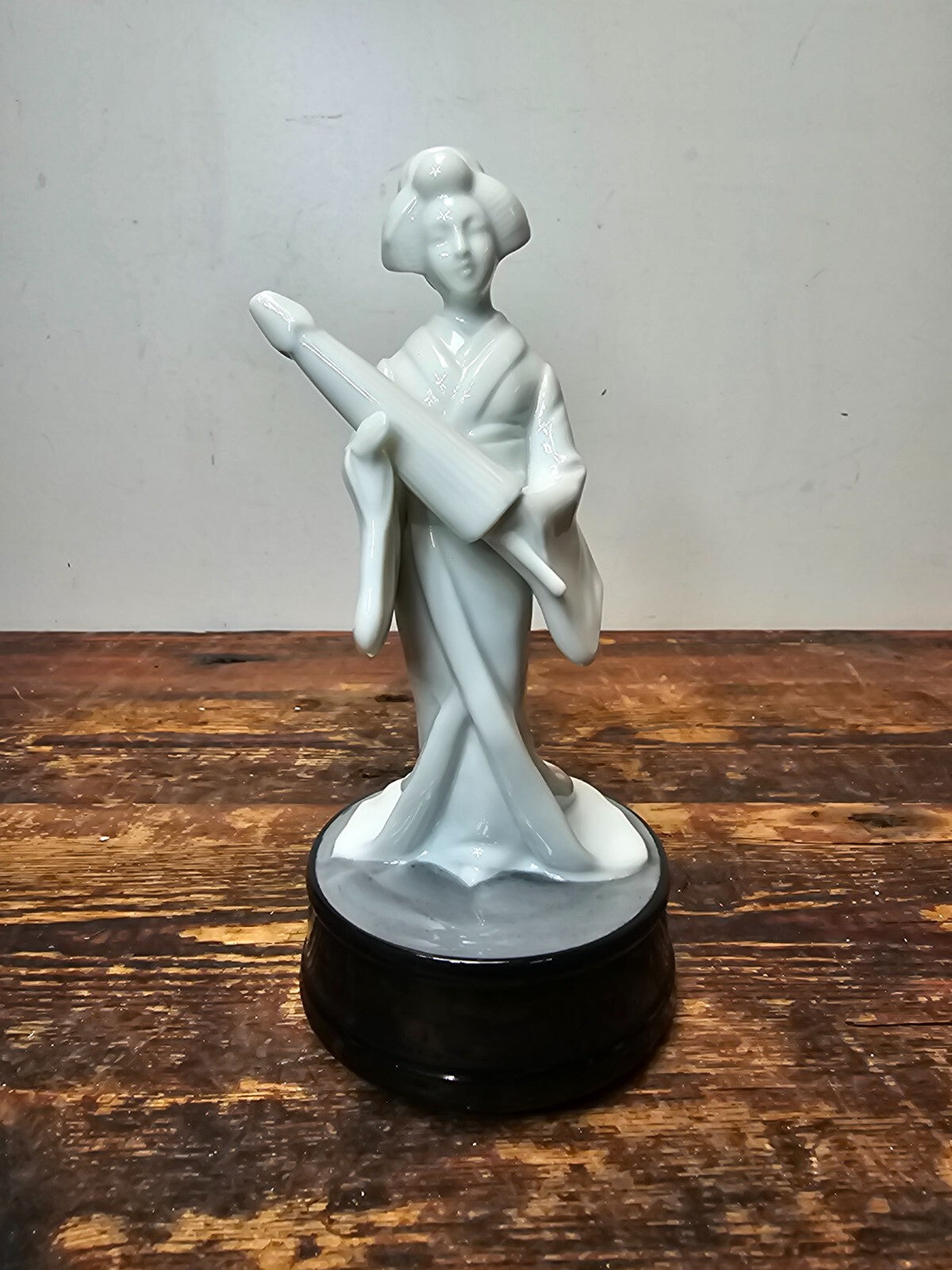 Vintage Rosenthal Netter Made In Japan Porcelain Geisha Music Box
