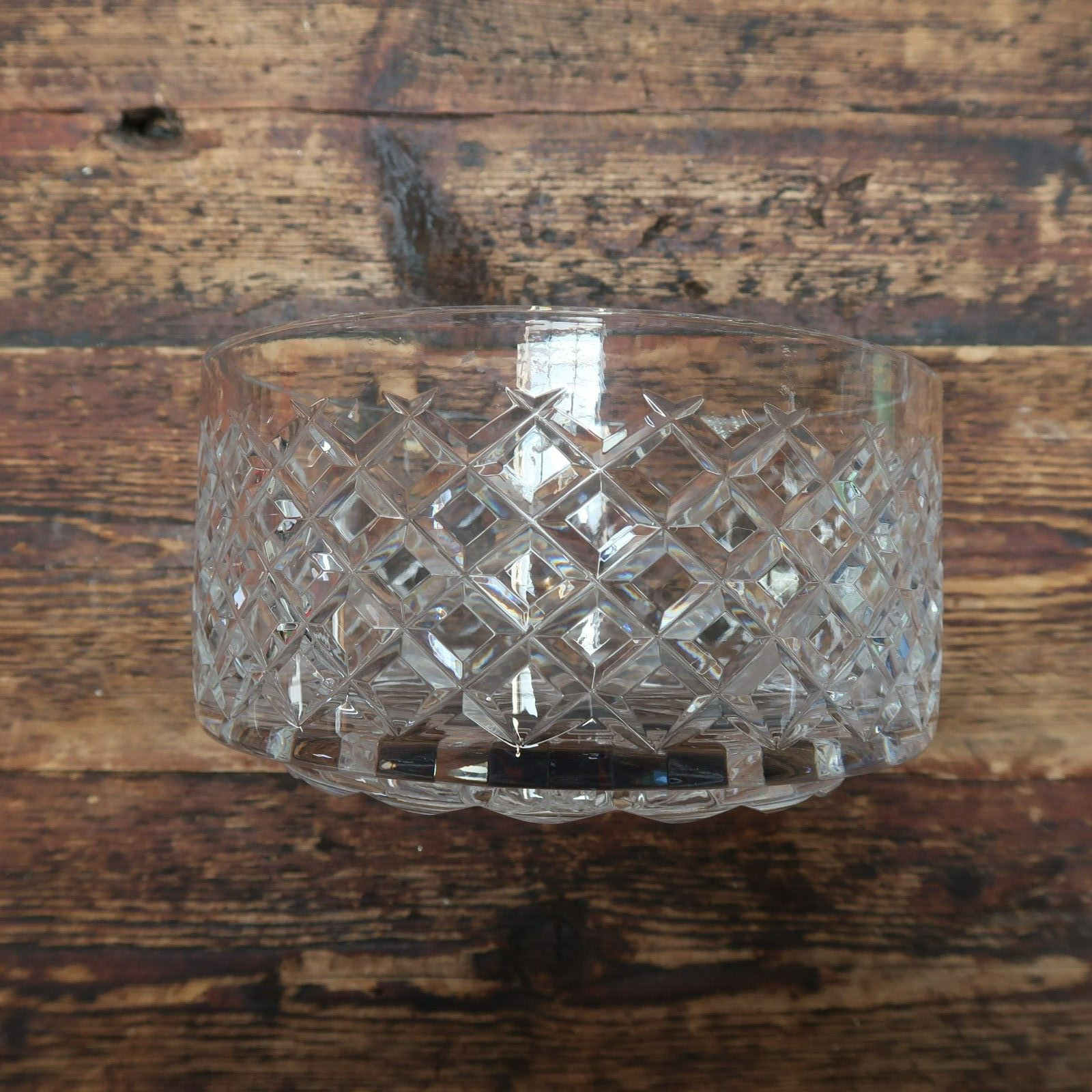 Waterford Ireland Cut Crystal Glass Bowl 7" x 7" x H 3.75"