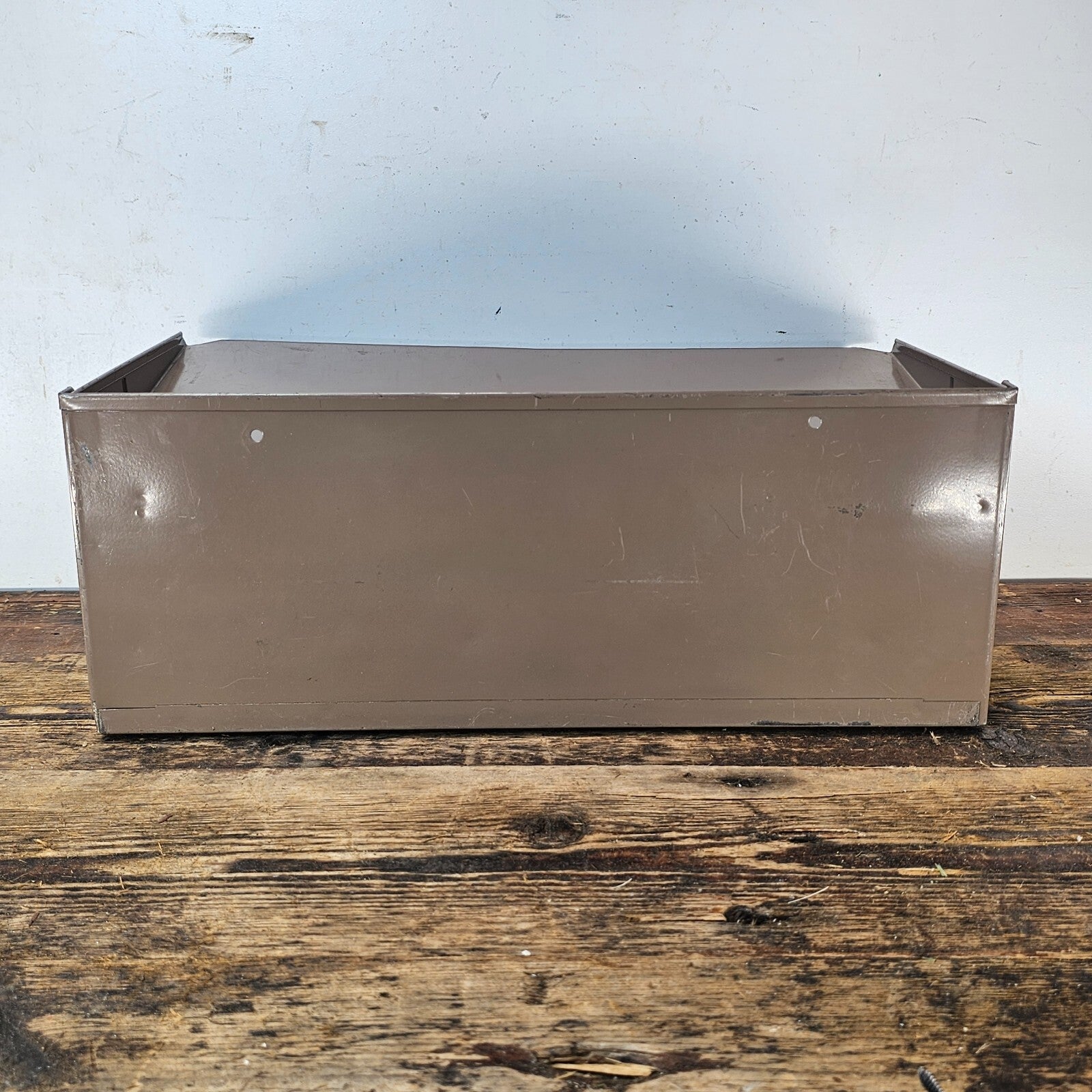 Vintage LIT-NING 3-Tier Wall-Mounted / Desktop Steel File Organizer