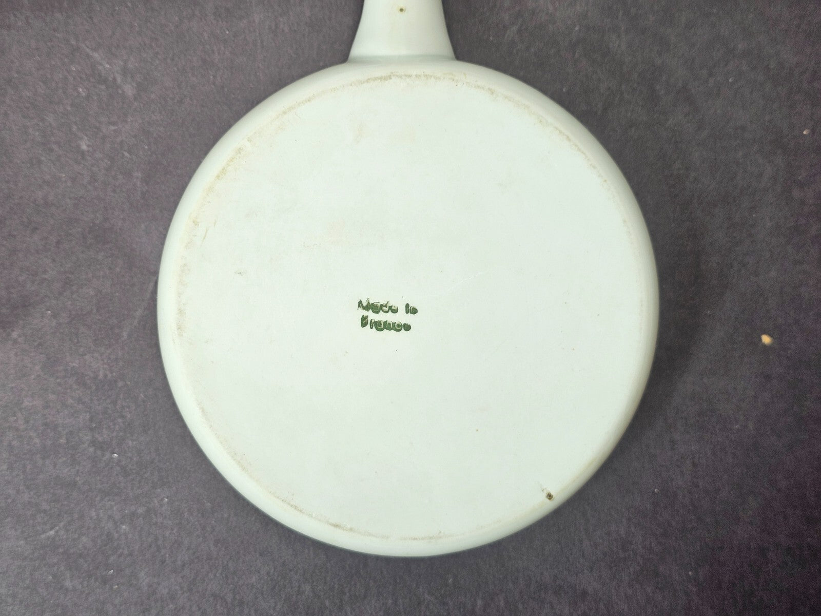 Vintage White Ceramic French Onion Soup Bowl With Lid Made In France