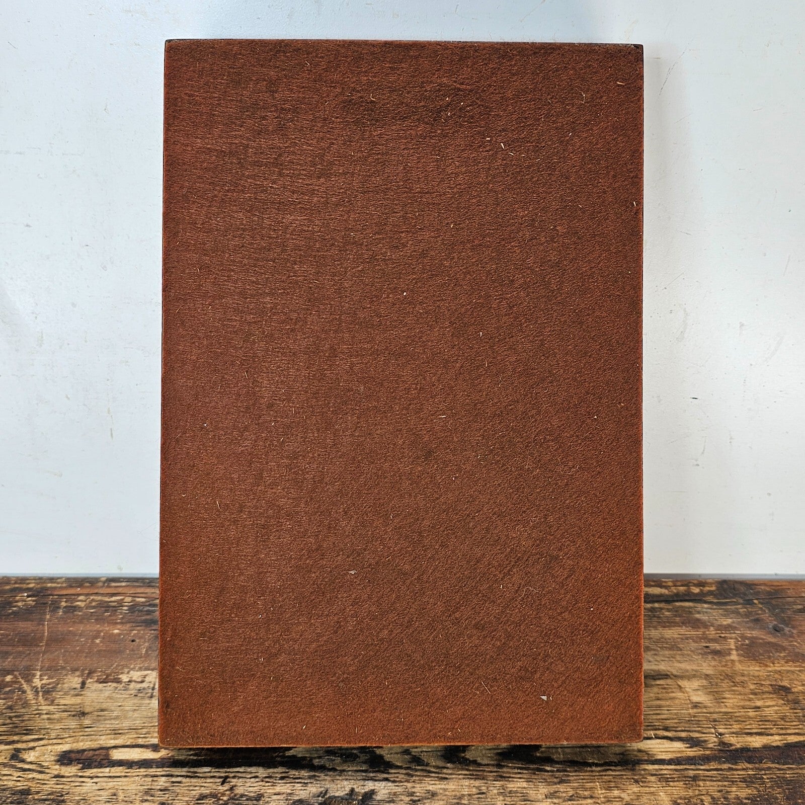 Vintage Stempco Walnut Triple Cutout Desk Tray (1950s-1960s)