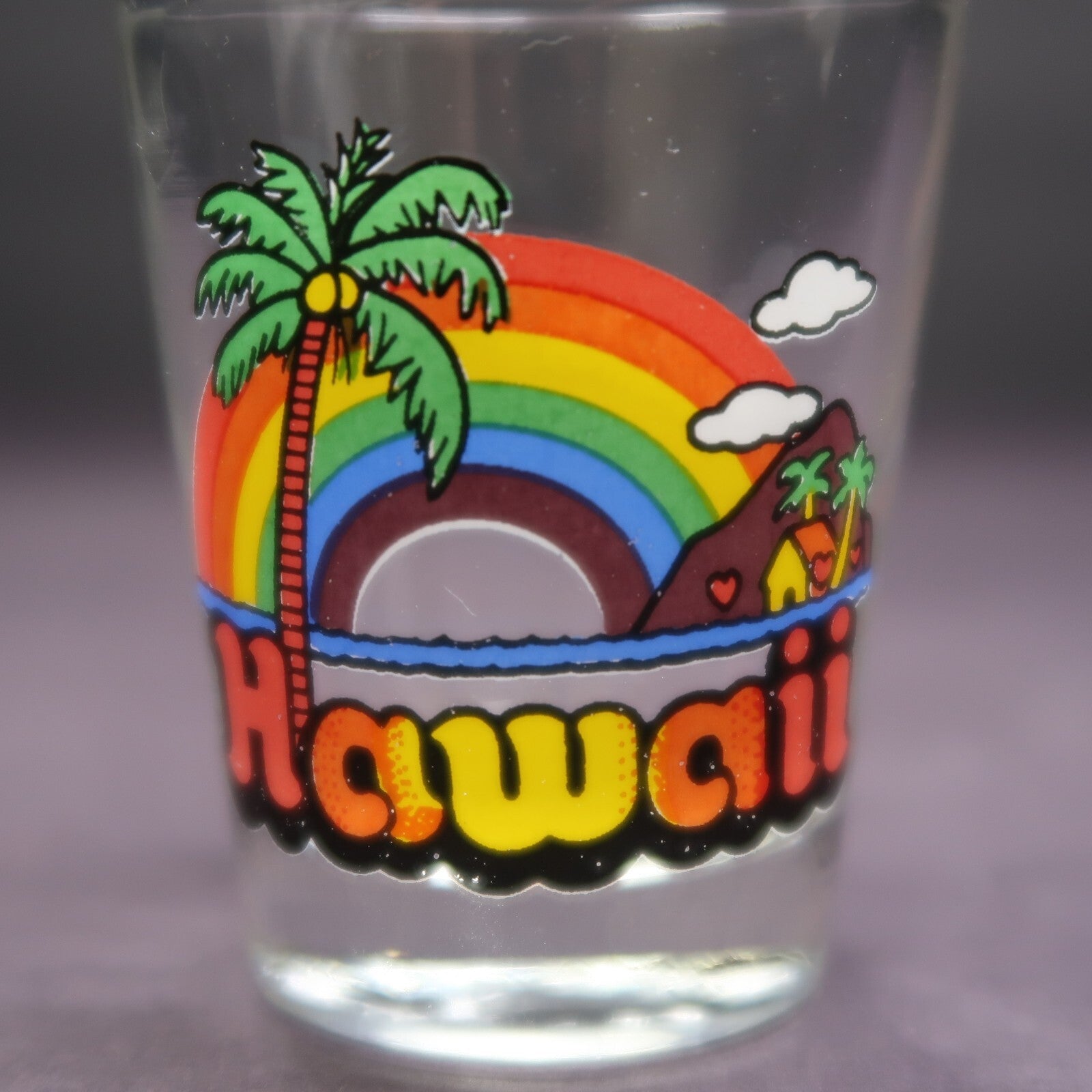 Hawaii Rainbow Shot Glass H 2.3"