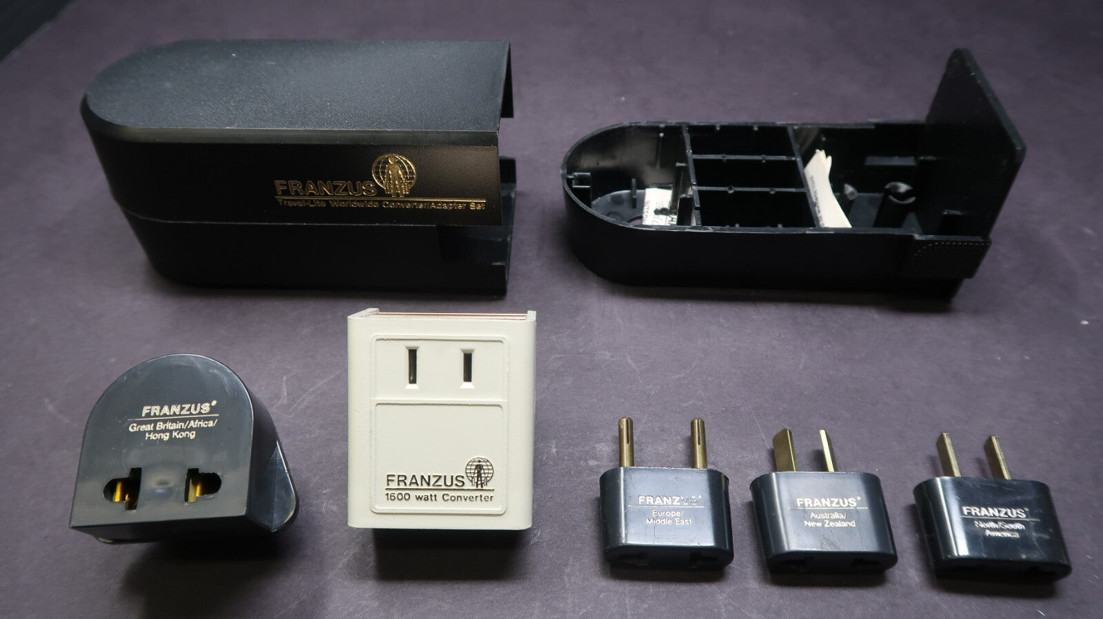 Franzus Travel-Lite Worldwide Converter Adapters Model BK-1600
