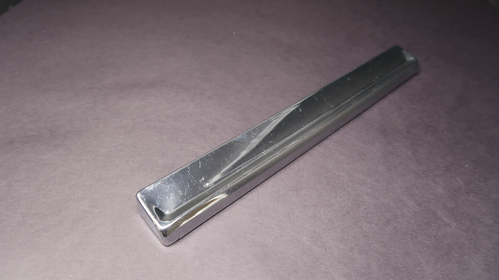 Vintage Cabinet Handle Pull Kitchen Drawer Pull Metal Chrome 12"