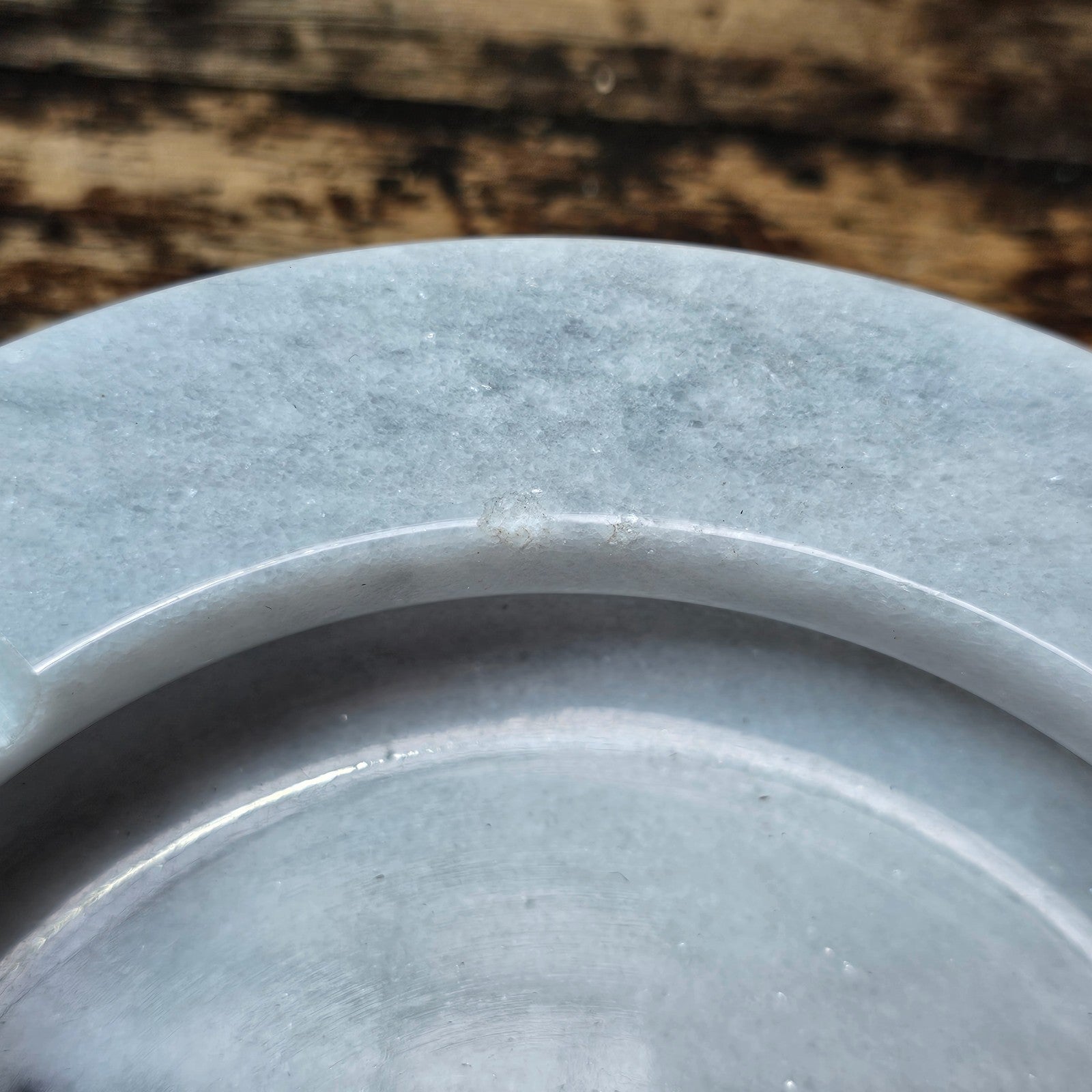 Vintage Round Marble Ashtray