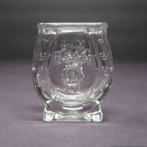 Jim Beam Horseshoe Shaped Shot Glass Toothpick Holder H 2.5"