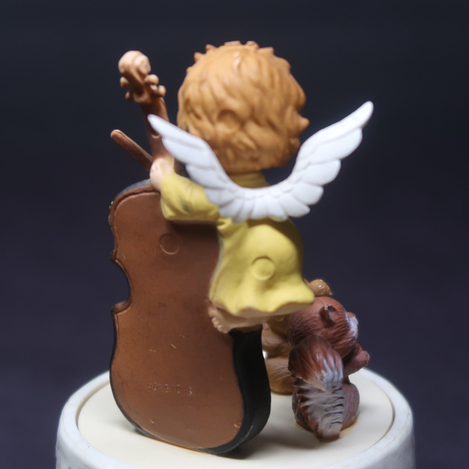 Christmas Angel Music Box with Bear Squirrel & Racoon " A Christmas Festival "