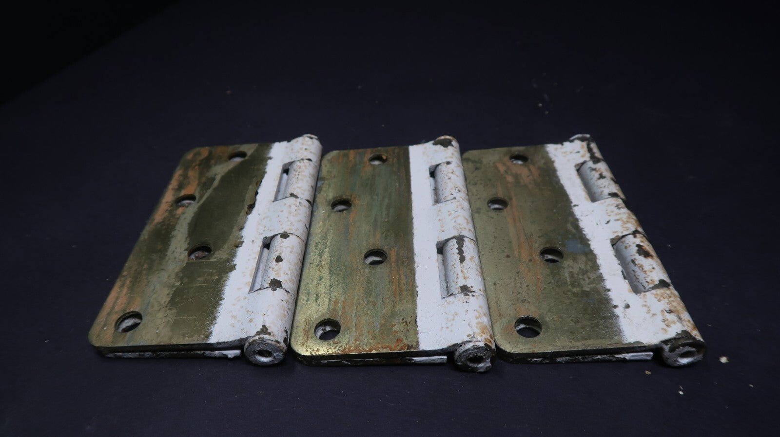 Set of 3 Vintage Door Hinges 4" x 4"