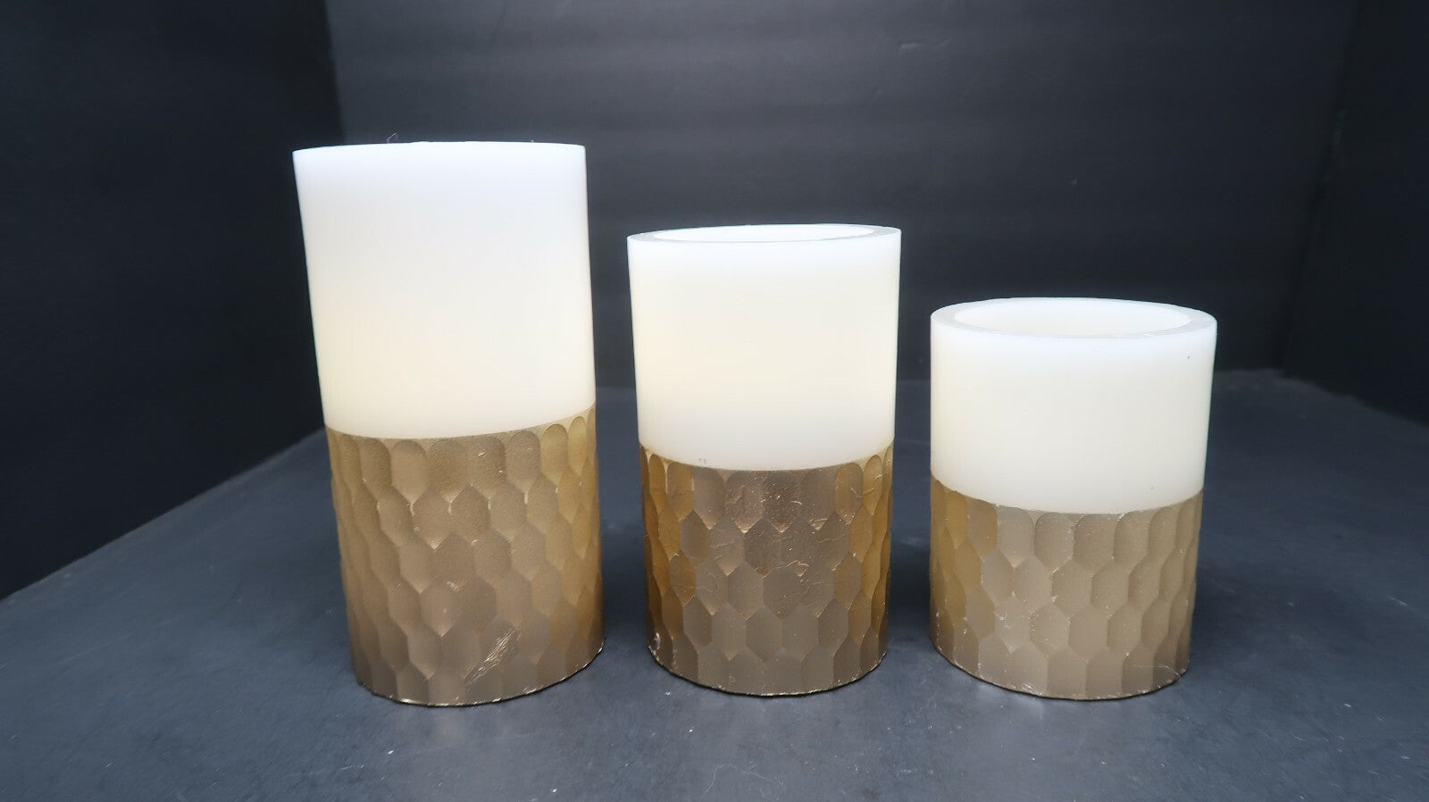 3 pcs Studio Mercantile LED Candle Set