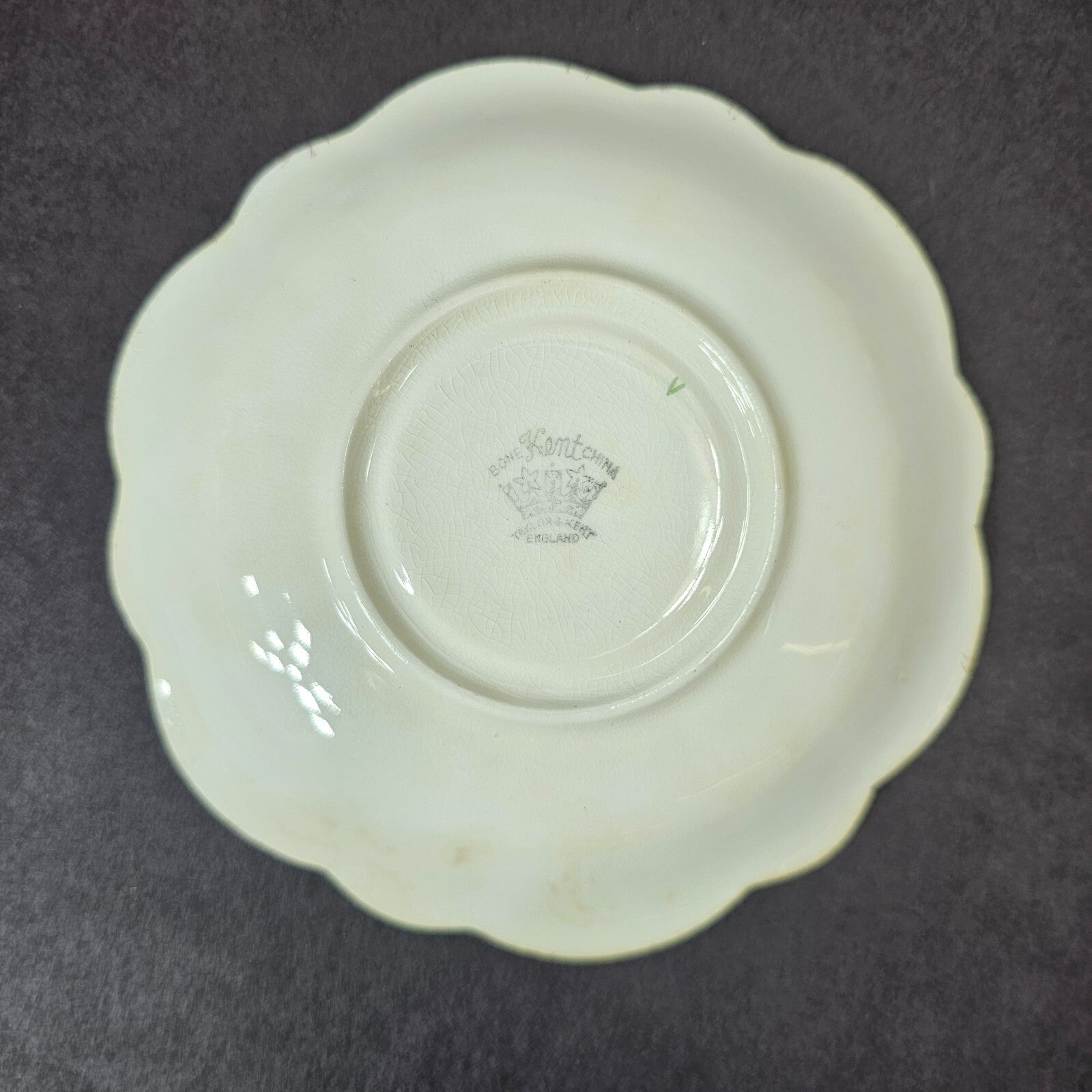 Vintage Taylor and Kent Gold Trim Teacup & Saucer Set From England