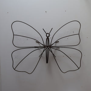 Large Wire Metal Butterfly Yard Garden Decor Outdoor Lawn Wall Art W 34" x H 26"