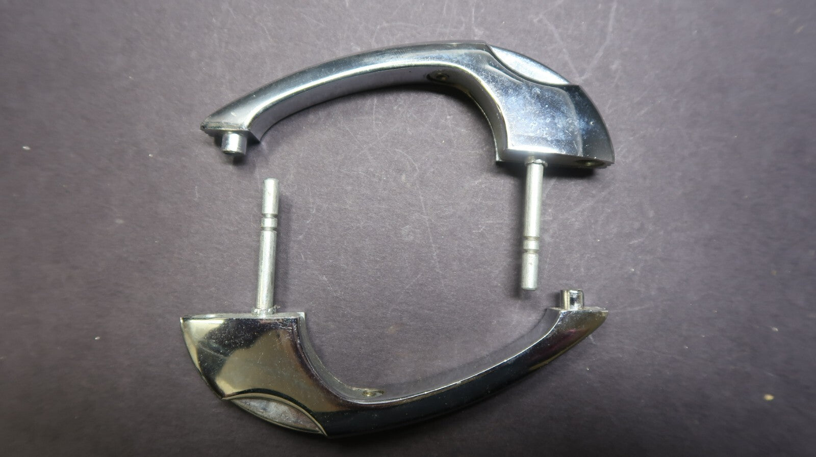 Set of 2 Vintage Amerock Cabinet Pulls Kitchen Drawer Pull Metal Chrome 4"
