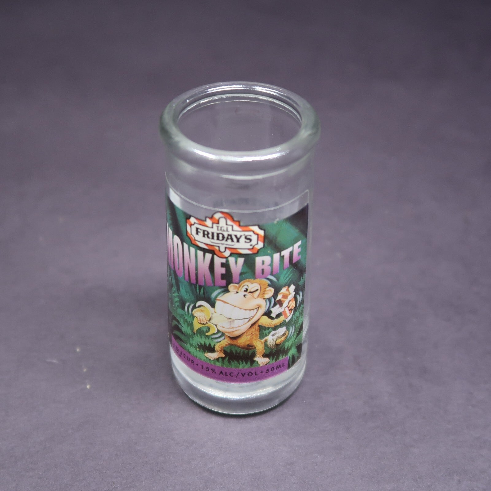 TGI Fridays Monkey Bite Shot Glass H 3.6"