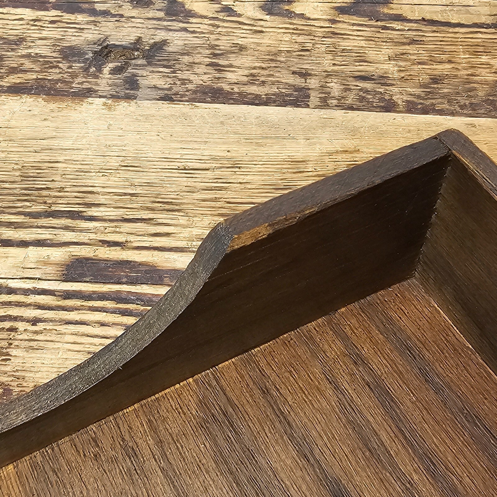 Vintage Hedges Files "The Line" No. 1722 Oak Wood Paper Tray
