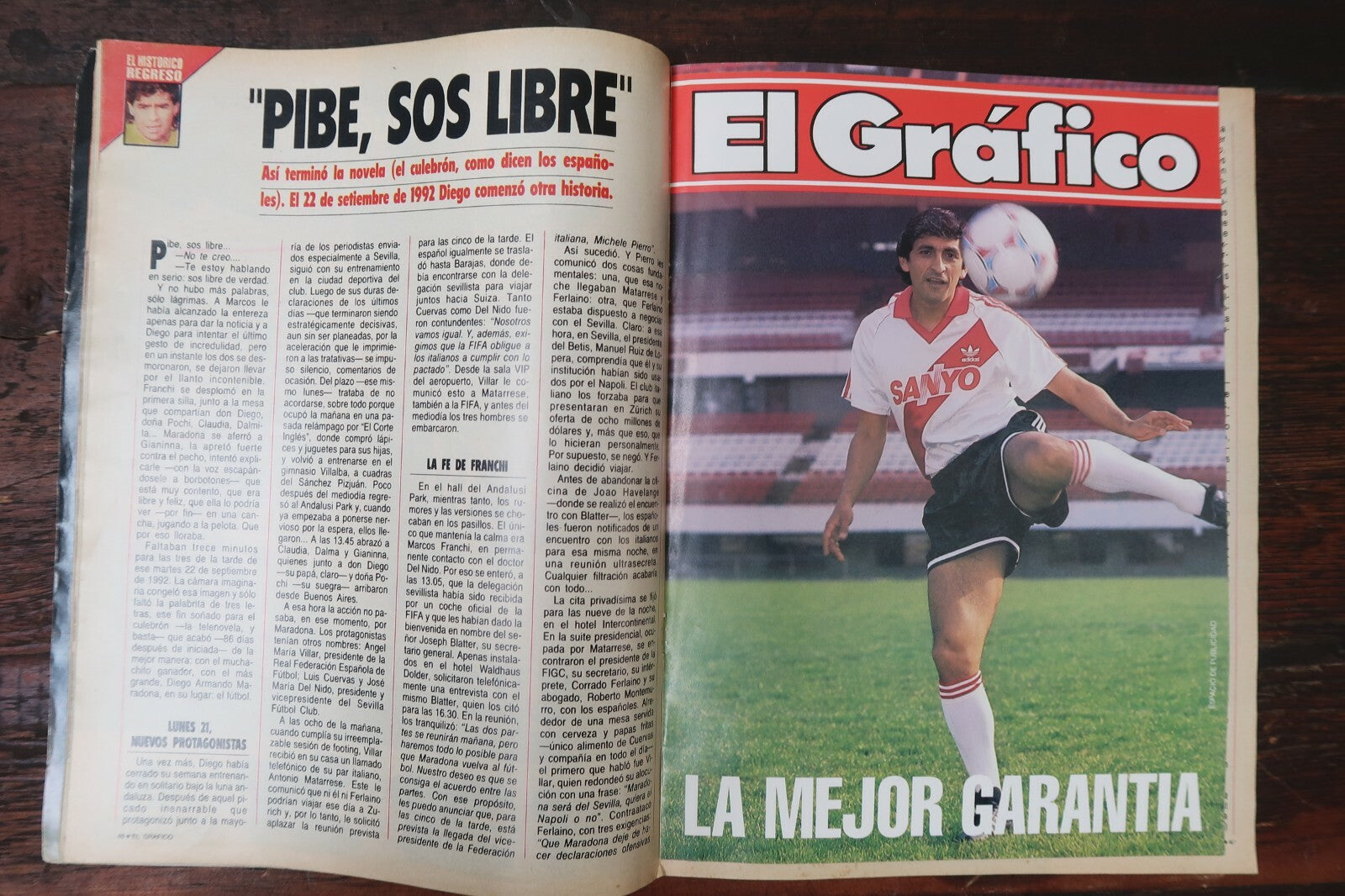 El Grafico # 3808 De Coleccion Diego Maradona Volvio Sevilla 1992