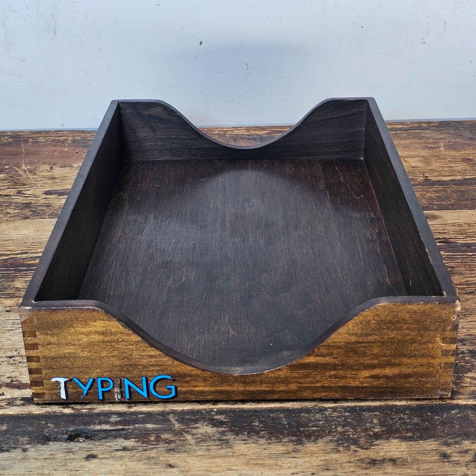Vintage Rosewood Paper Tray