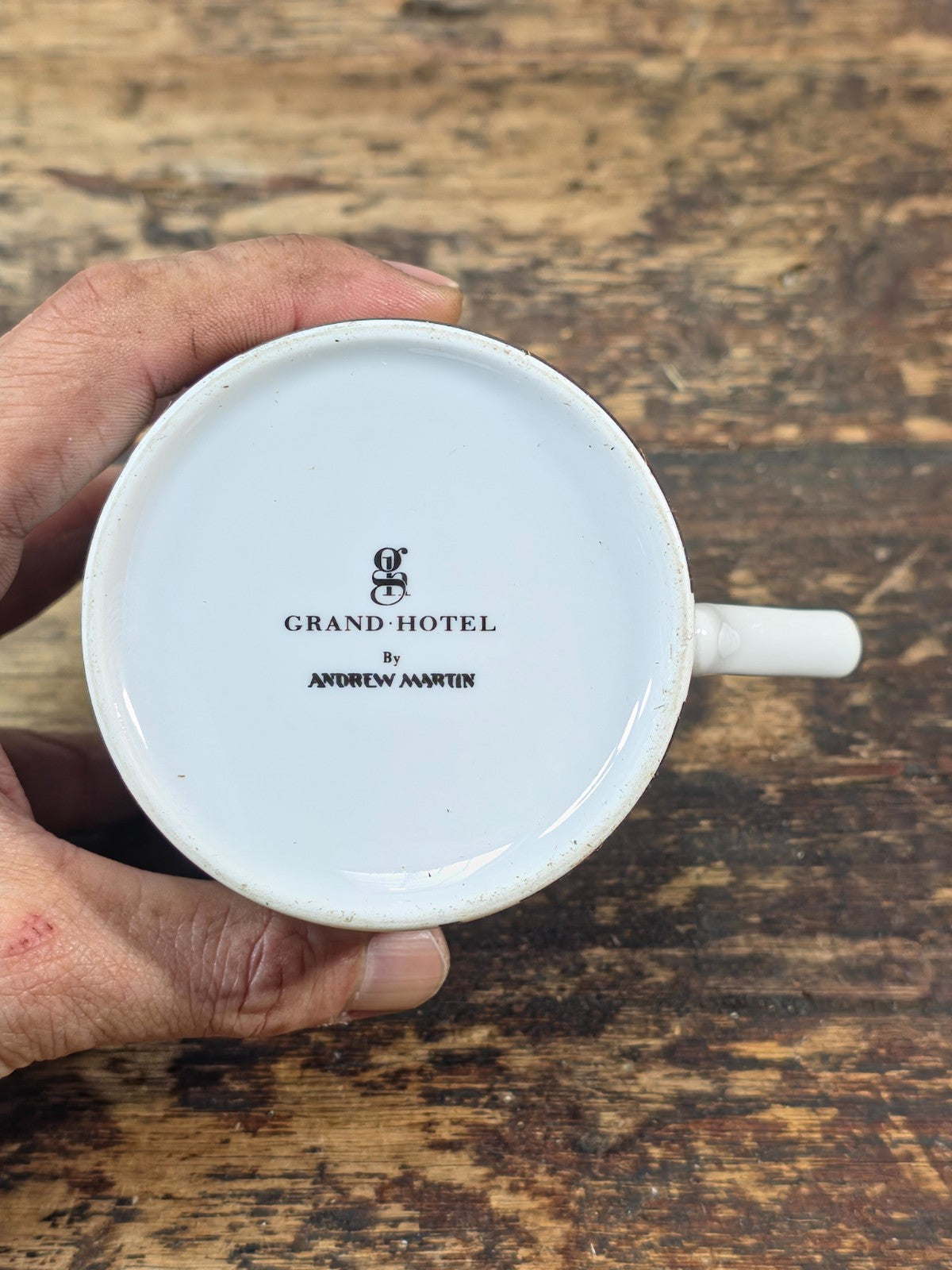 Grand Hotel by Andrew Martin – Black & White Elephant Coffee Mug