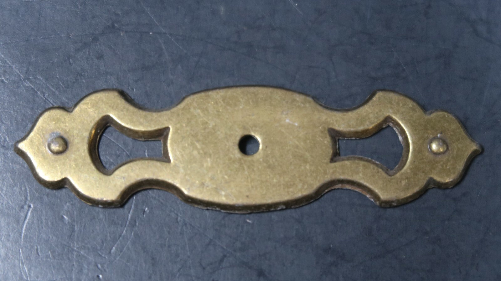 Brass Plate Ornate Victorian Door Cabinet