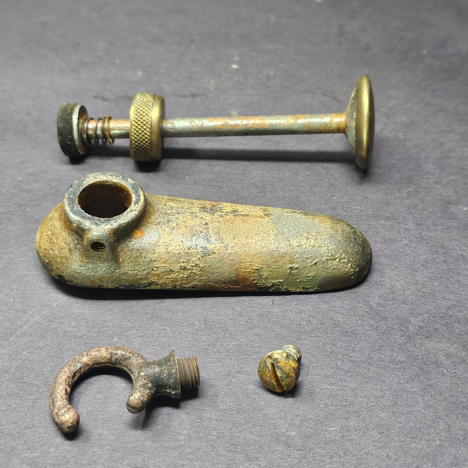 Vintage Dunlap Brass Blow Torch Model with Bakelite Handle (Sold As Parts)