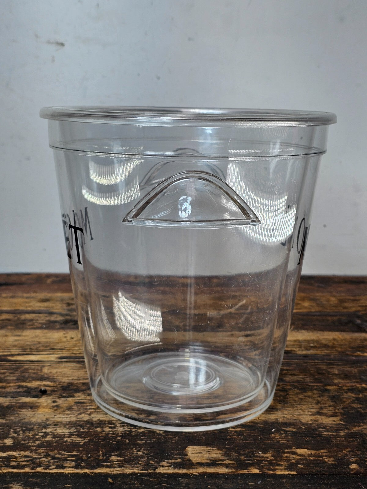 Moet & Chandon Champagne Ice Bucket Clear Acrylic
