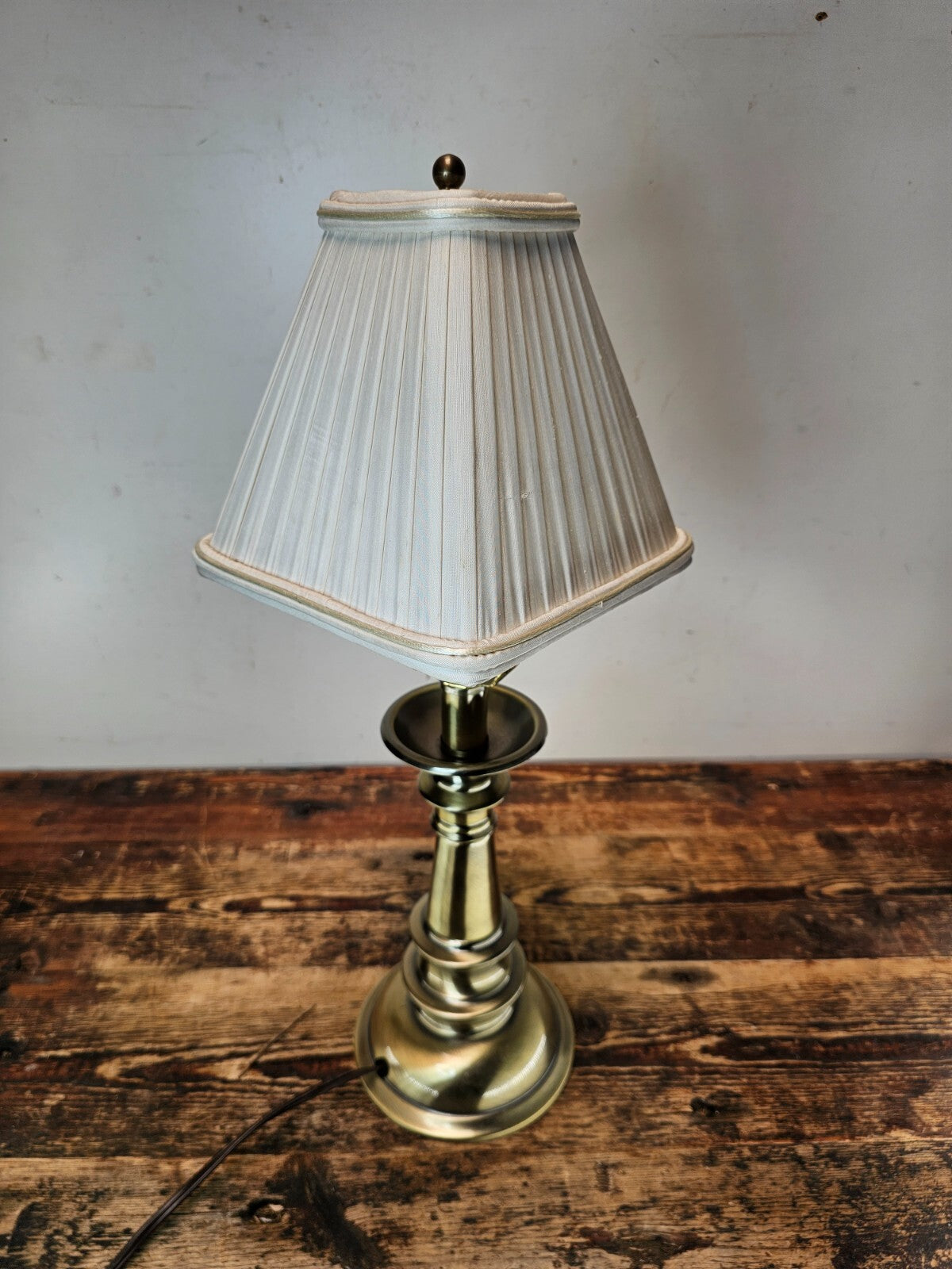 Stiffel Hollywood Regency Brass Table Lamp 21"H