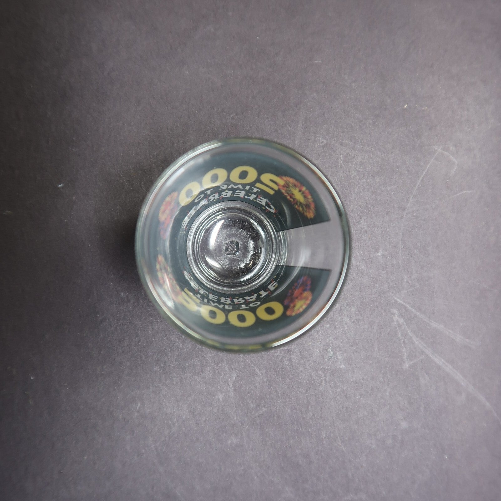 Millennium 2000 Time to Celebrate Shot Glass H 2.3"