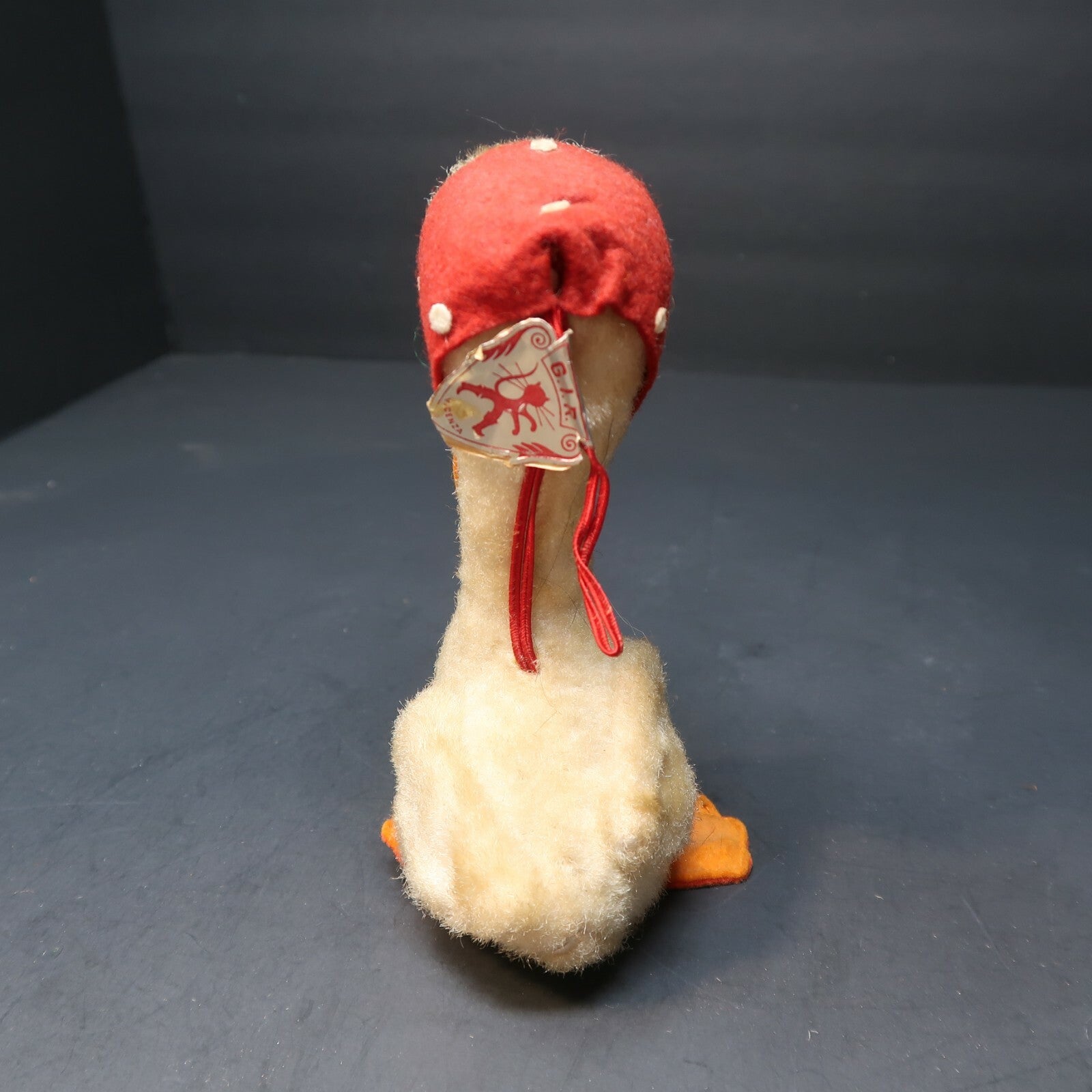 Vintage G.I.R. Pertegato Vicenza Duck Doll With Tag H6" Made in Italy 1960's