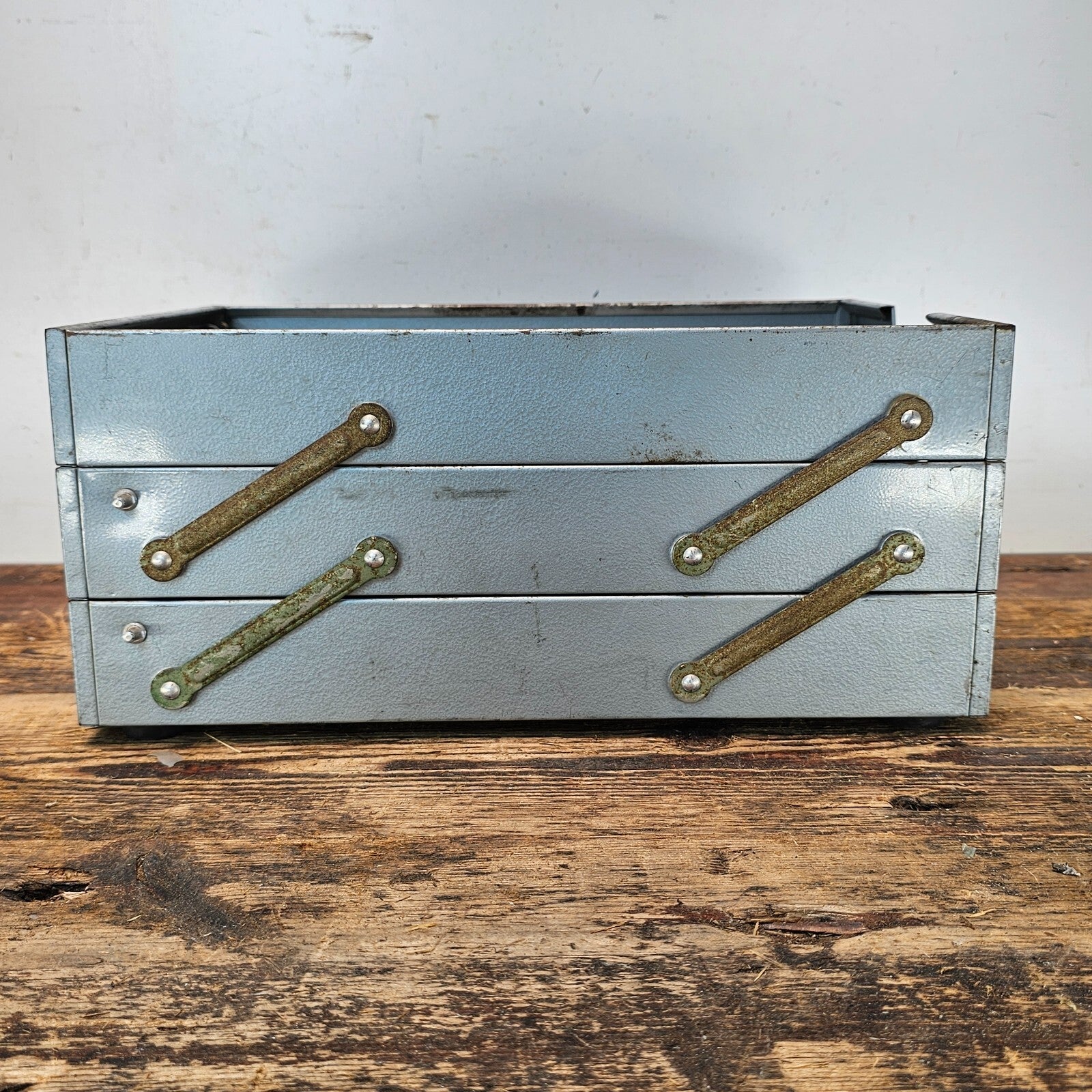 Vintage CARL  3-Tier Steel Letter Tray Made In Japan
