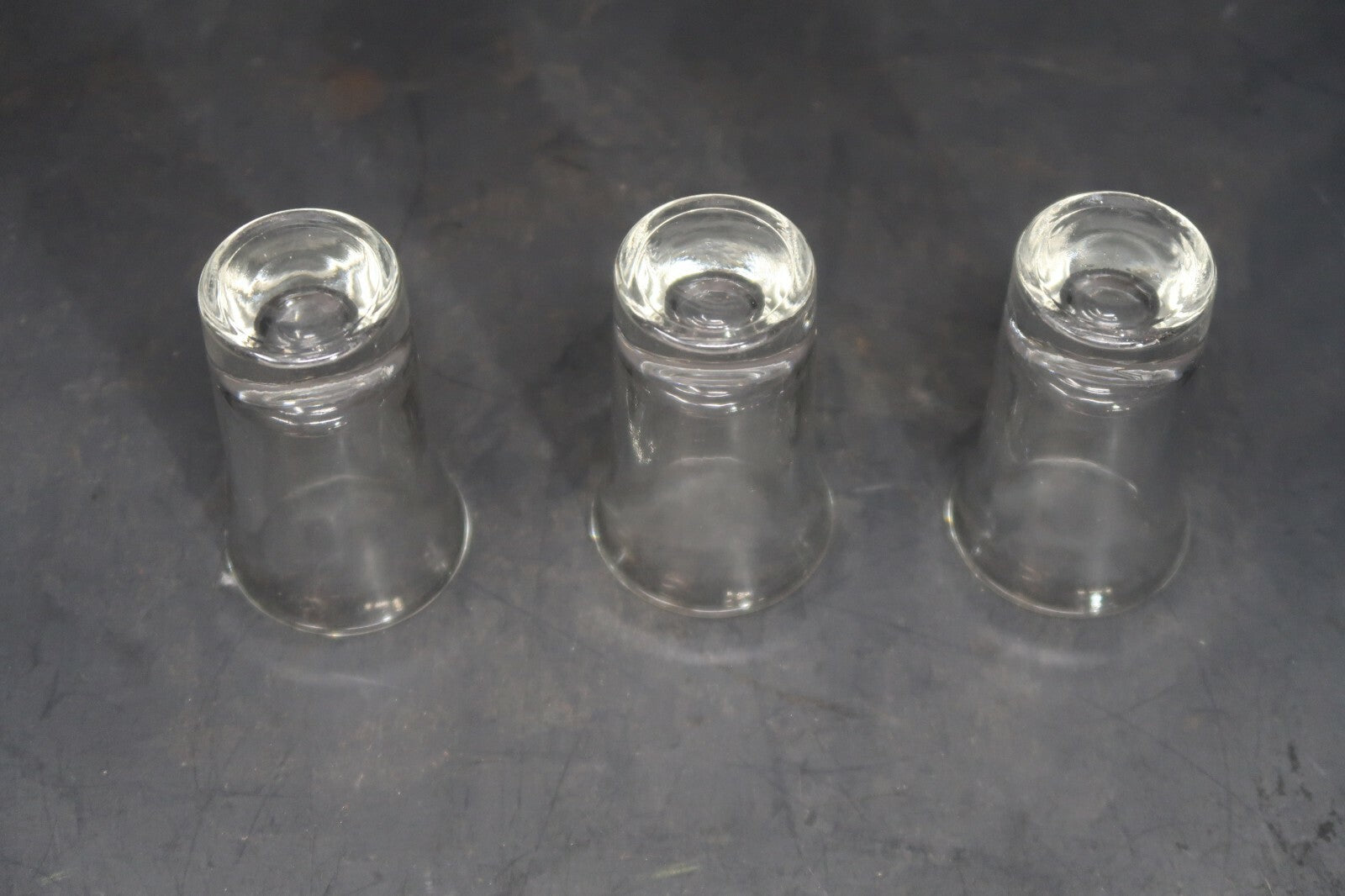 Lot of 3 Vintage Shot Glasses H3"