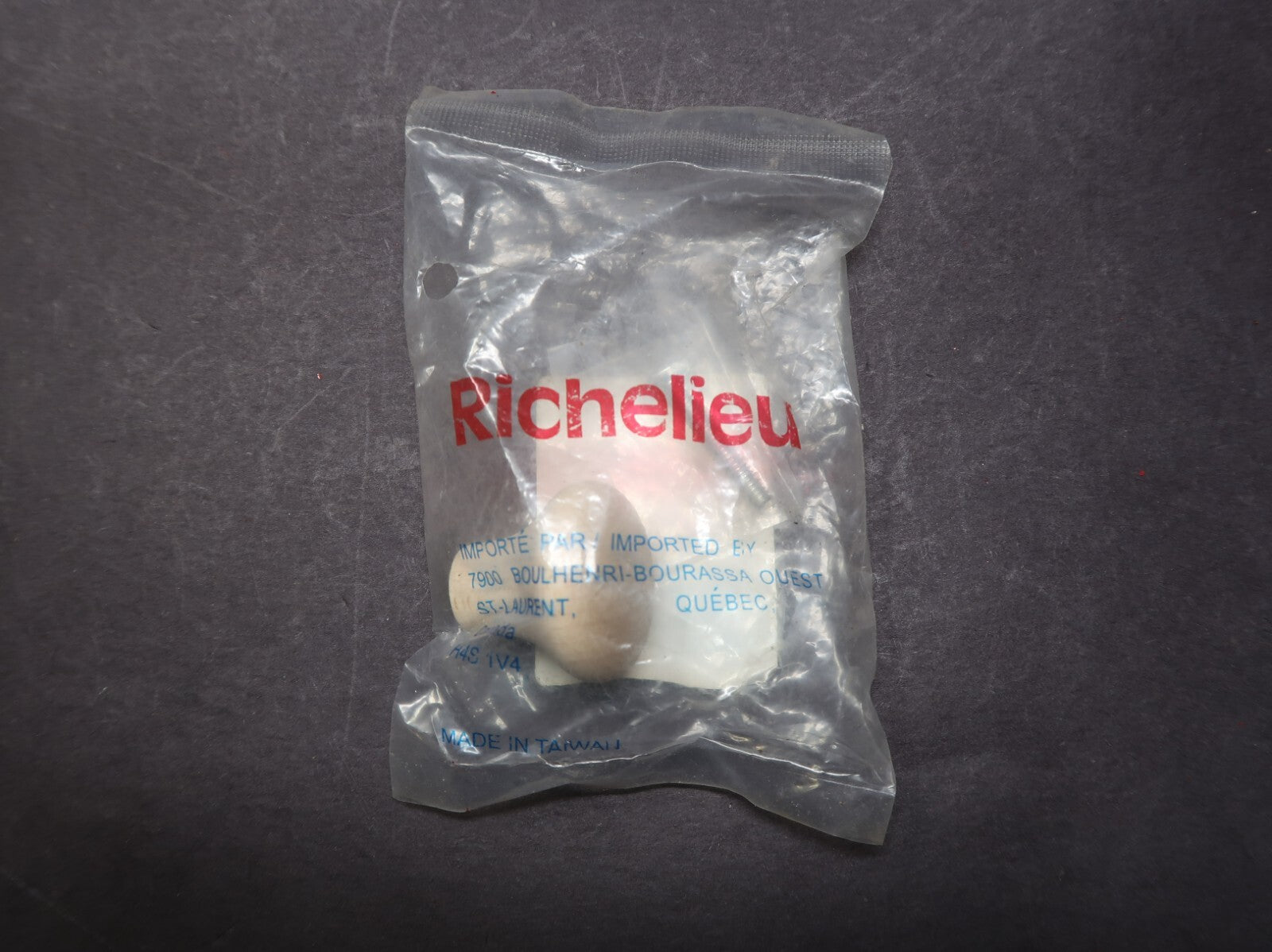 Richelieu BP114150 Eclectic Wood Knob Unfinished Maple Diameter 1.25 in
