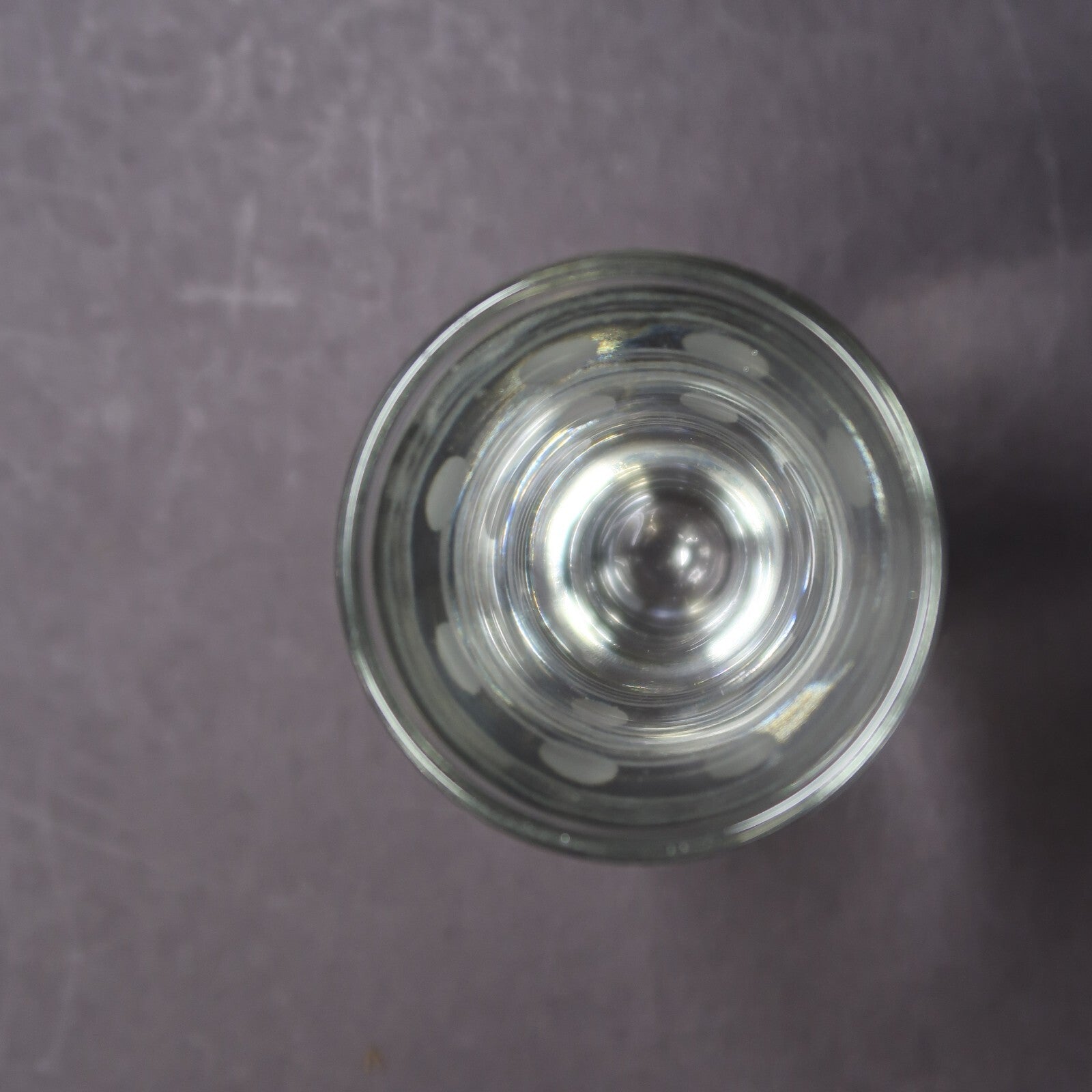 Etched Shot Glass Heavy Bottom H 2.9"