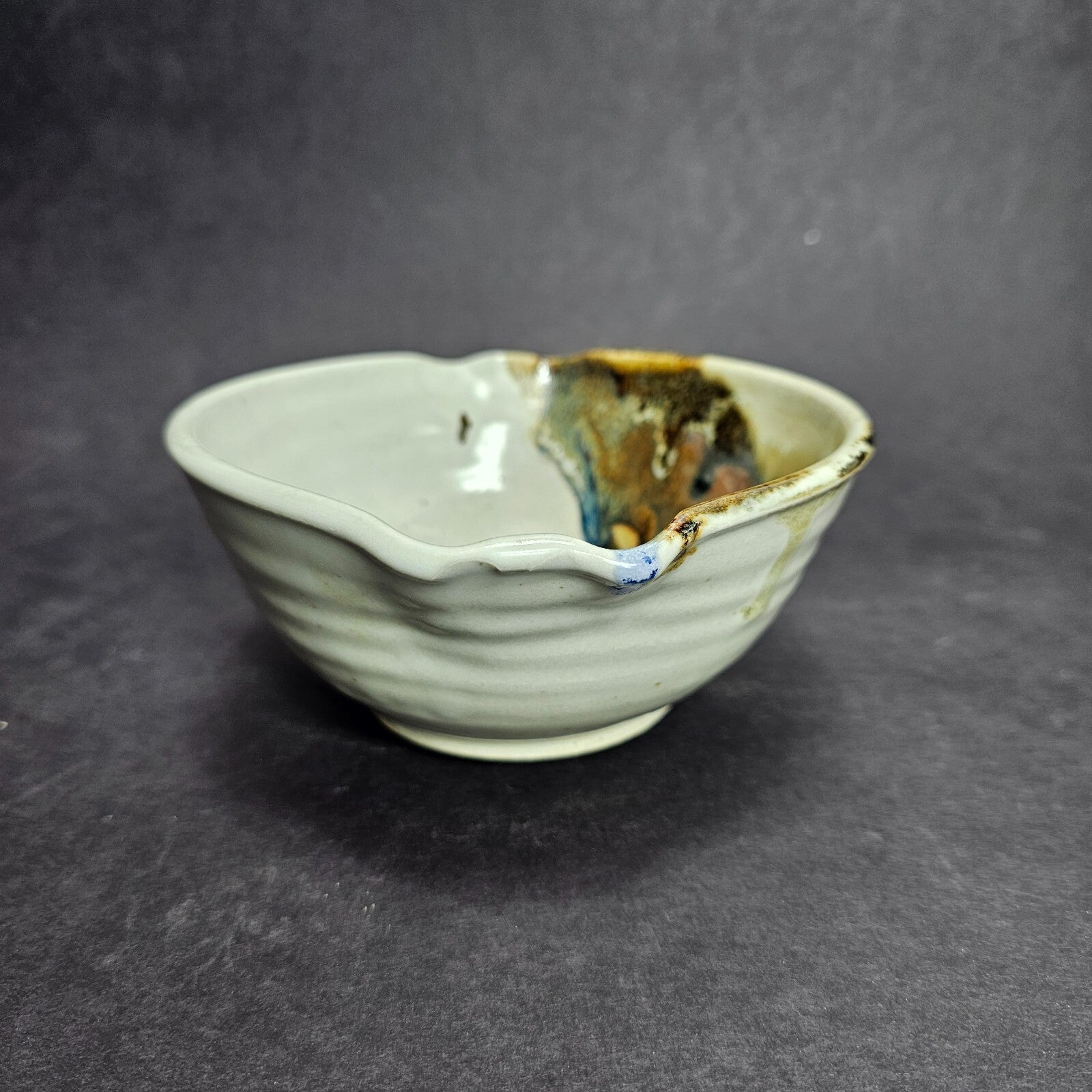 Signed Studio Pottery Bowl - Hand Signed - Mixing Bowl