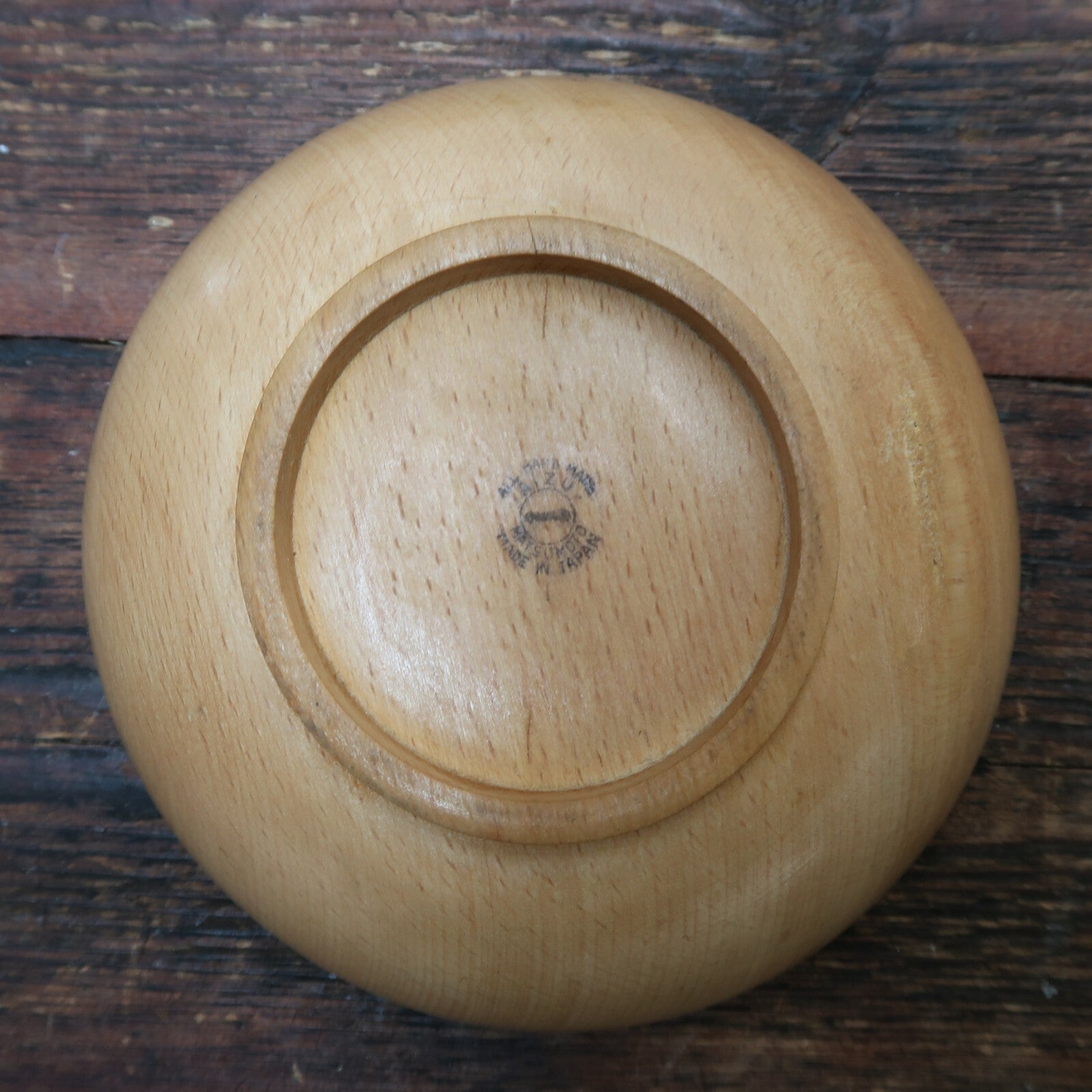 Vintage Wooden Bowls Made By Matsumoto Aizuwakamatsu City in Japan