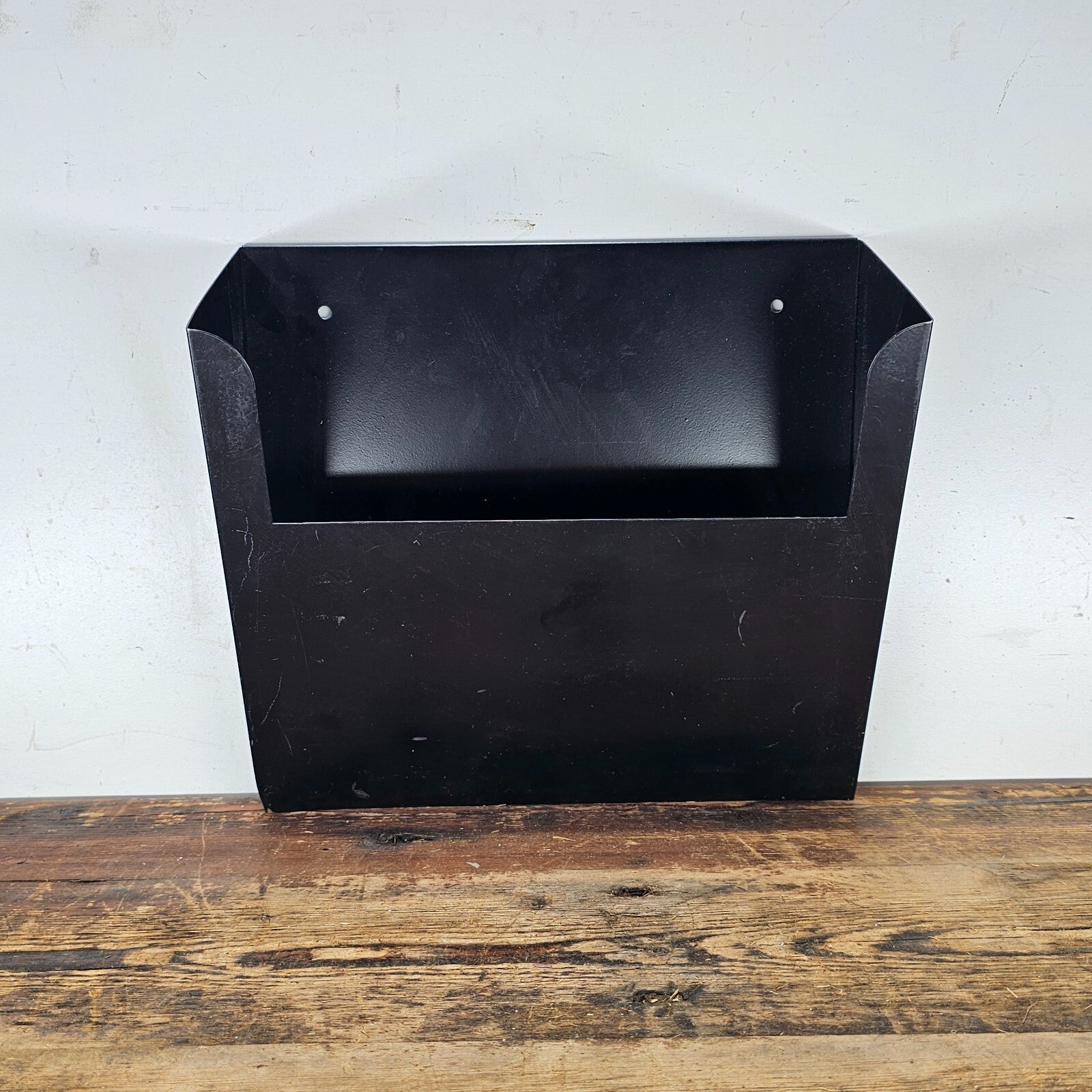 Vintage Wall-Mounted Steel File Holder