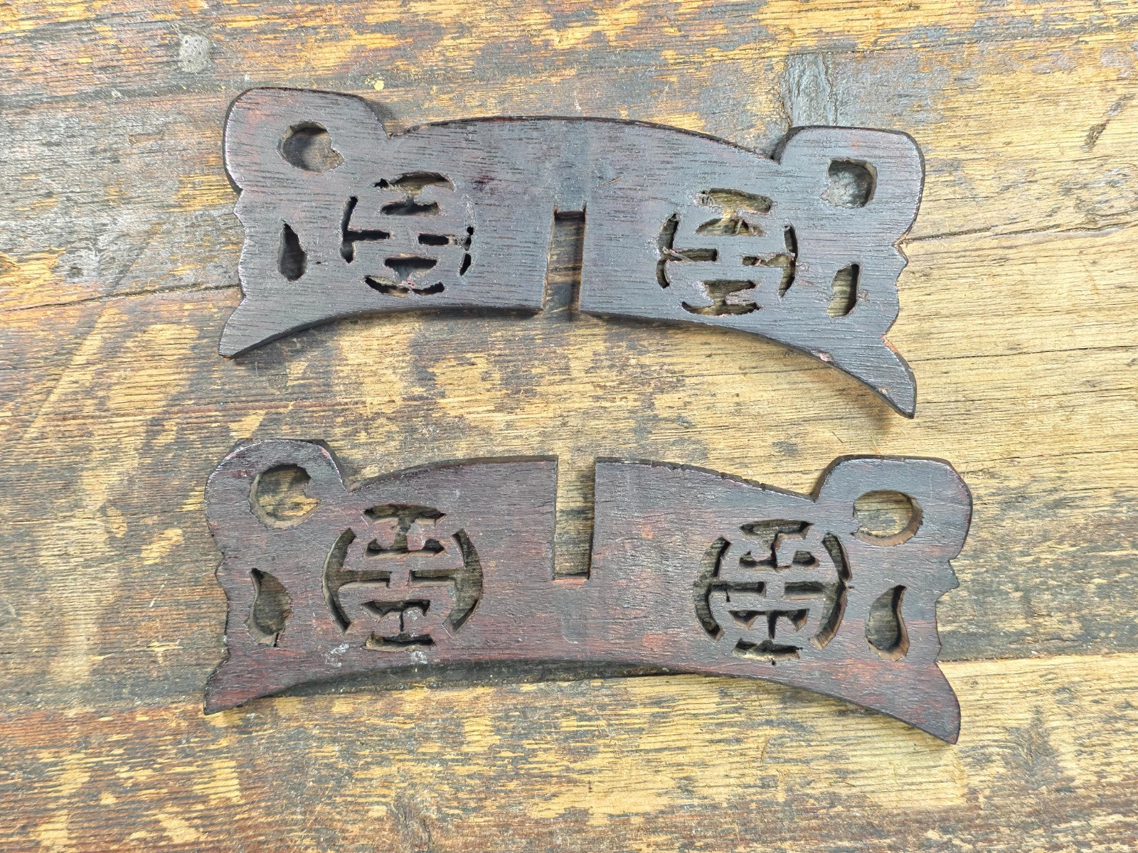 Small Asian Mixed Display Stands Set – Chinese & Japanese Wood Bases (3 pcs)