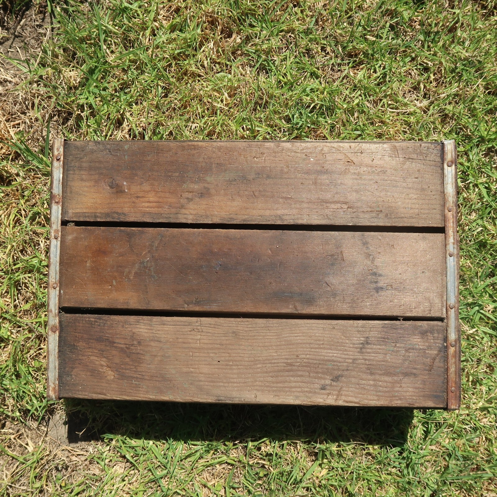 Vintage 7up Fresh Up Wooden Crate Garden Tool Box 1973