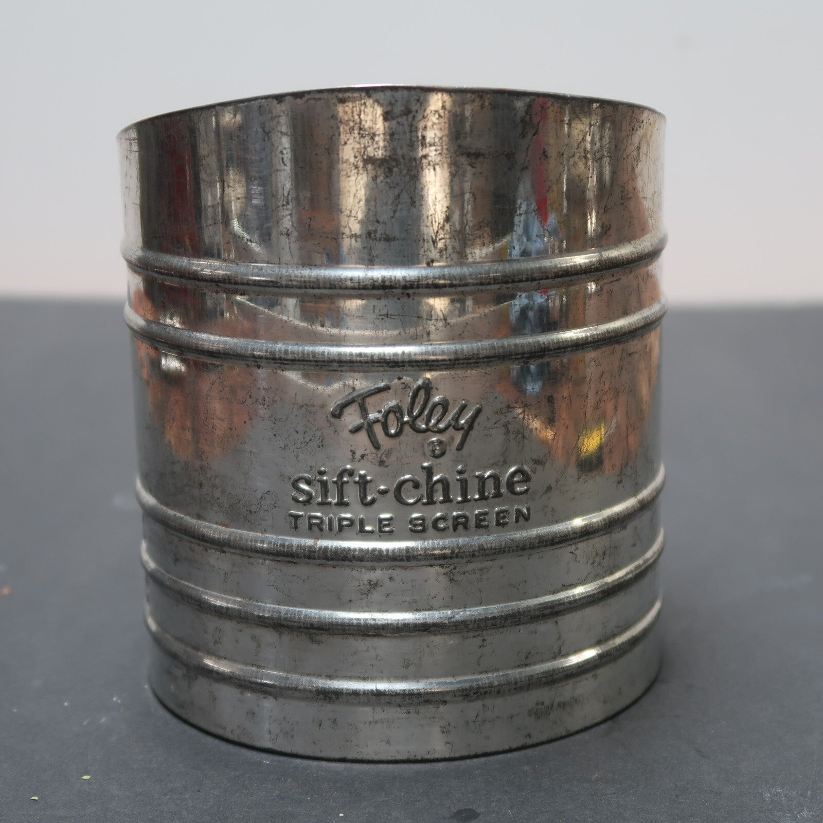 Vintage Foley Sift-Chine Flour Sifter Triple Screen