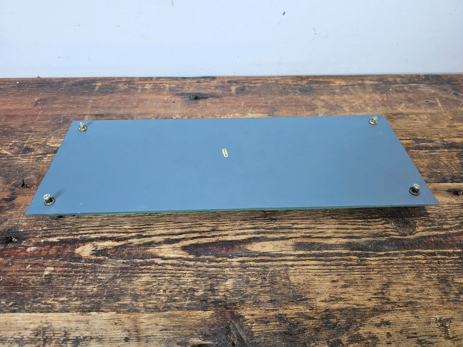 Vintage Dresser Vanity Tray Mirror bottom & Acrylic Rail 6"W x 19"L x 1.25"H