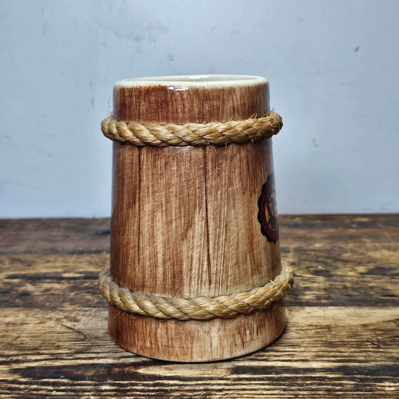 Vintage Northern Illinois University Mug With Rope 5.5"H