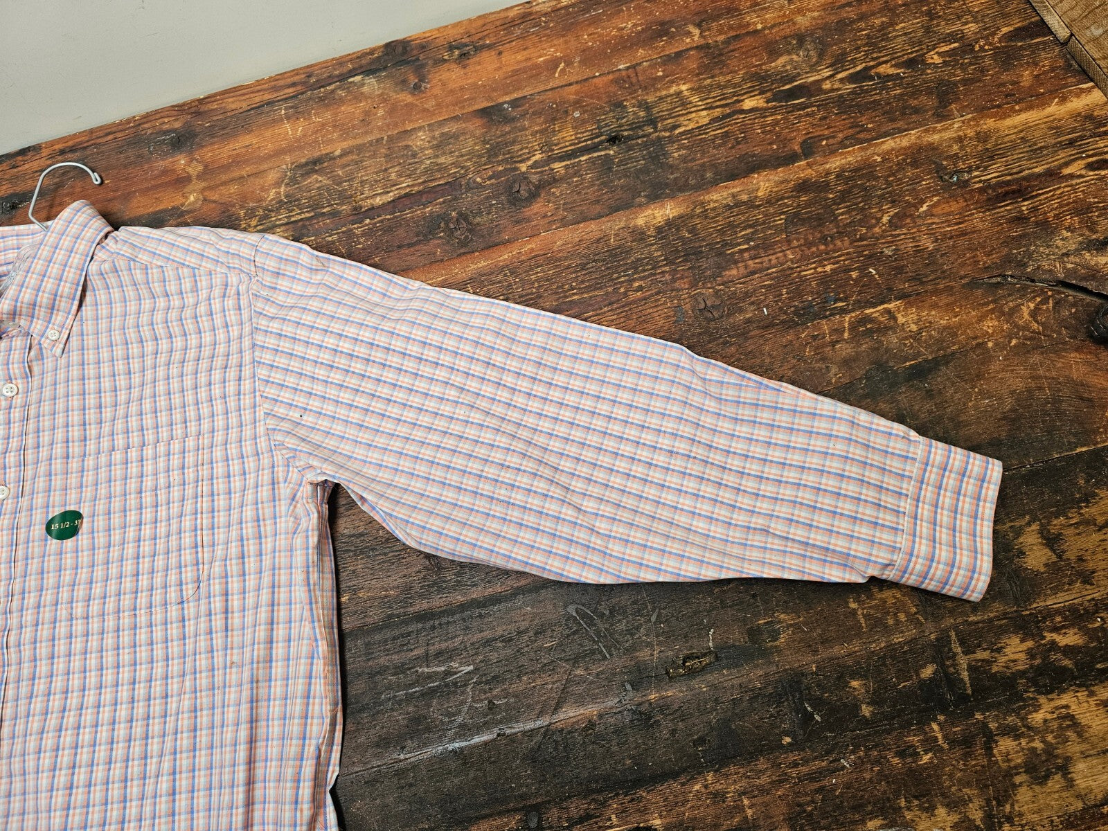 L.L. Bean Oxford Shirt Men's 15 1/2-33 Traditional Fit Plaid Long Sleeve NWT
