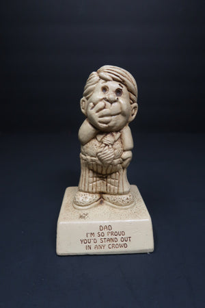 VINTAGE PAULA FIGURE 1972 "DAD I'M SO PROUD YOU'D STAND OUT IN ANY CROWD"