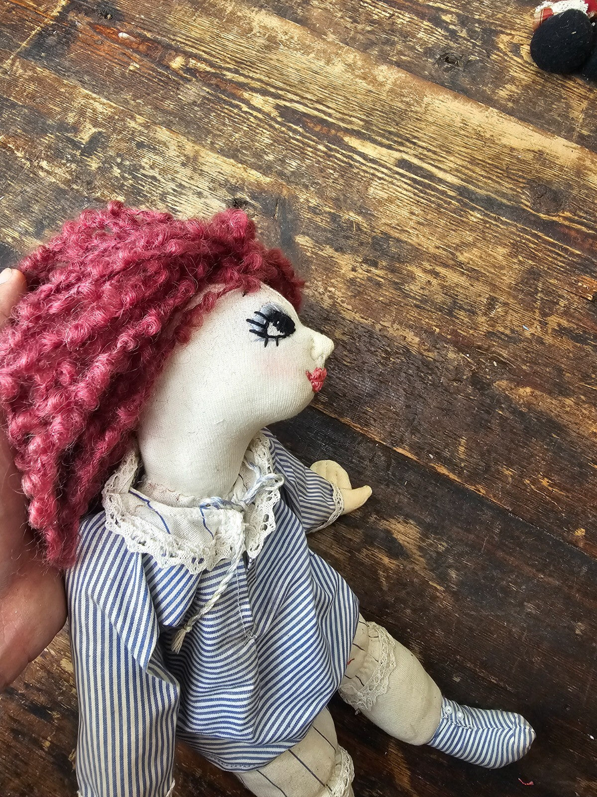 Set of 4 Rustic Shelf Sitters Stuffed Plush Dolls