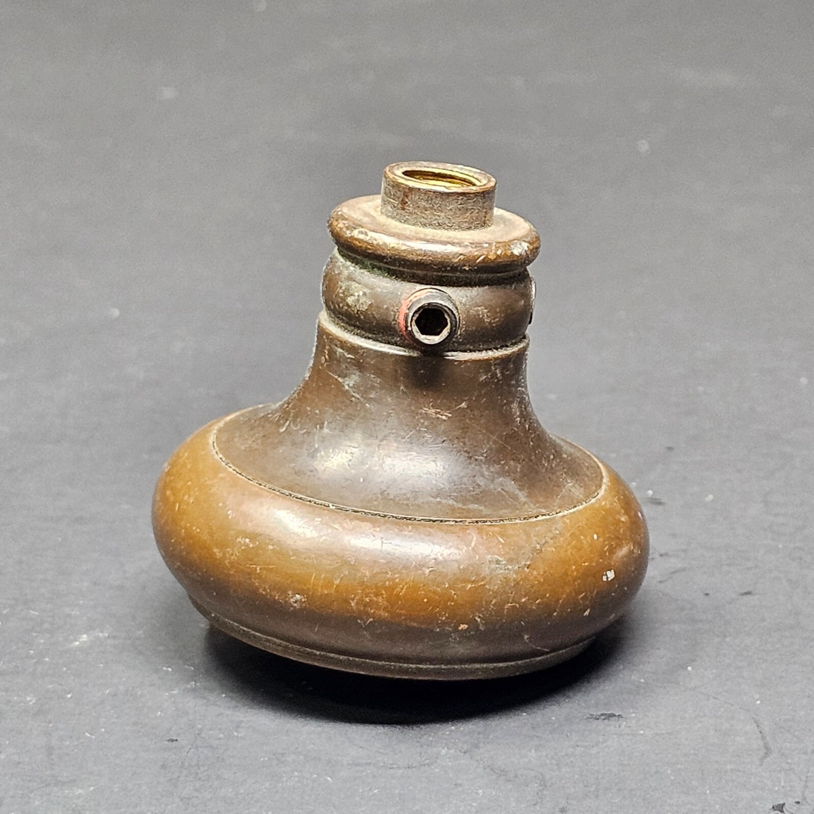 Antique Single Door Knob Solid Brass (11 oz.)