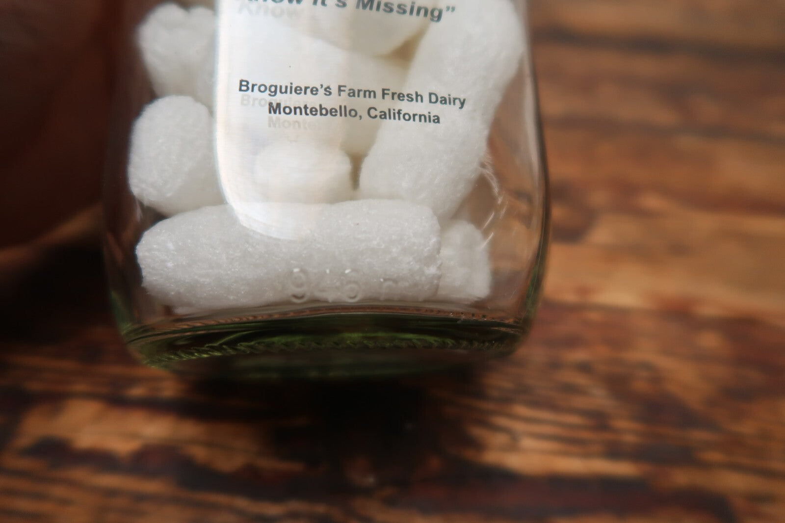 Broguiere's Dairy "Real California Milk"  & Top O’ The Morn Farms Glass Bottles